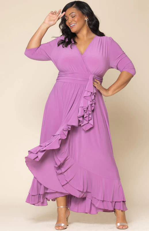 Veronica Ruffled Evening Gown - Plus - Image 9