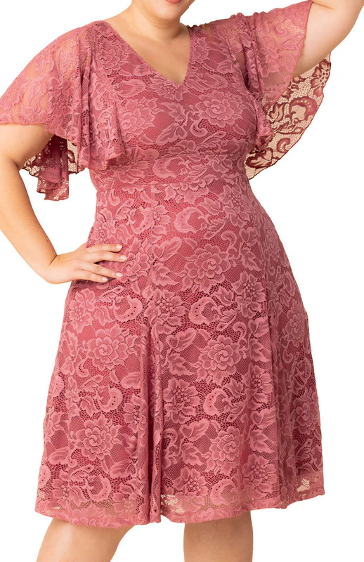 Camille Lace Cocktail Dress - Plus - Image 11