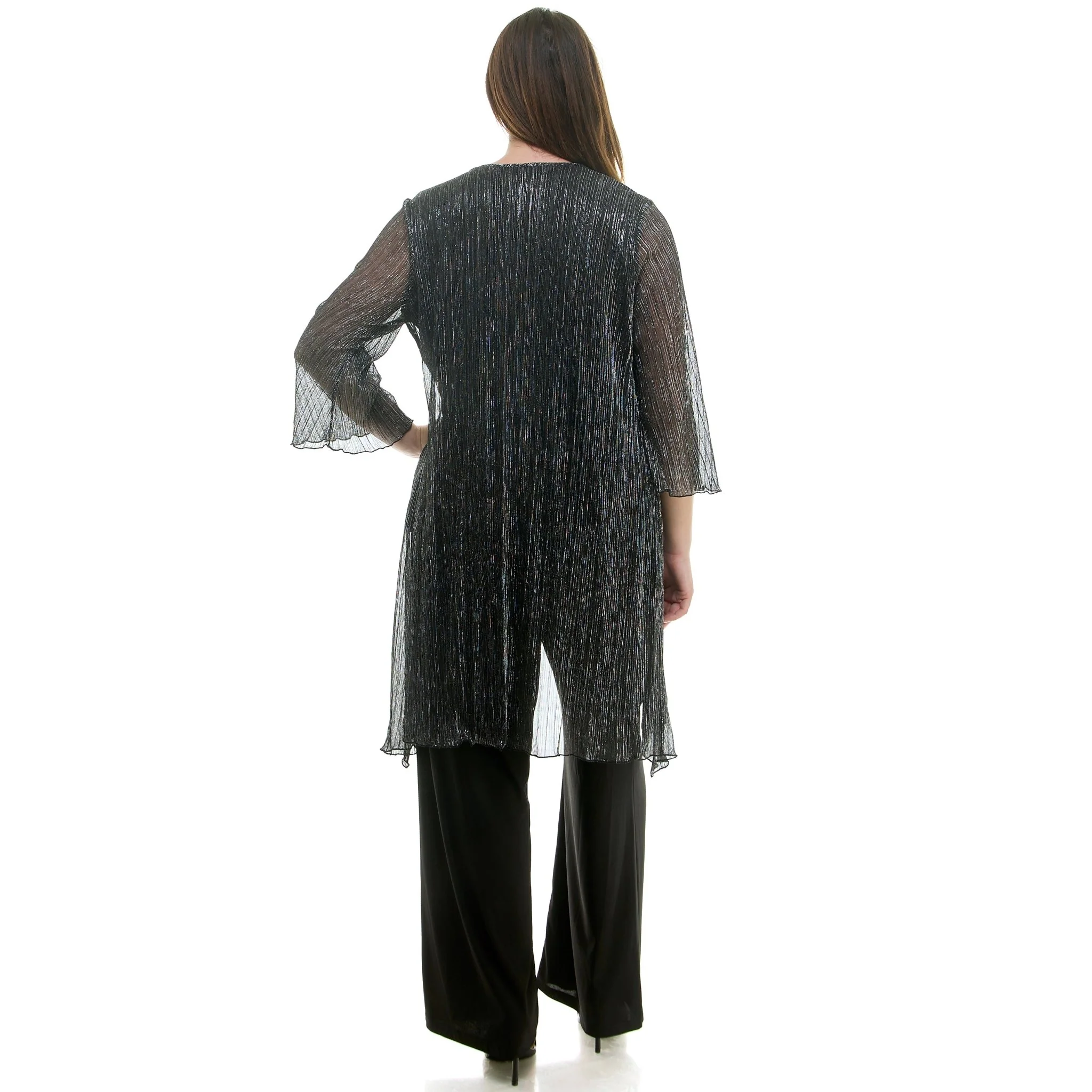 2Fer Pant Set w/ Detachable Necklace - Plus - Image 3