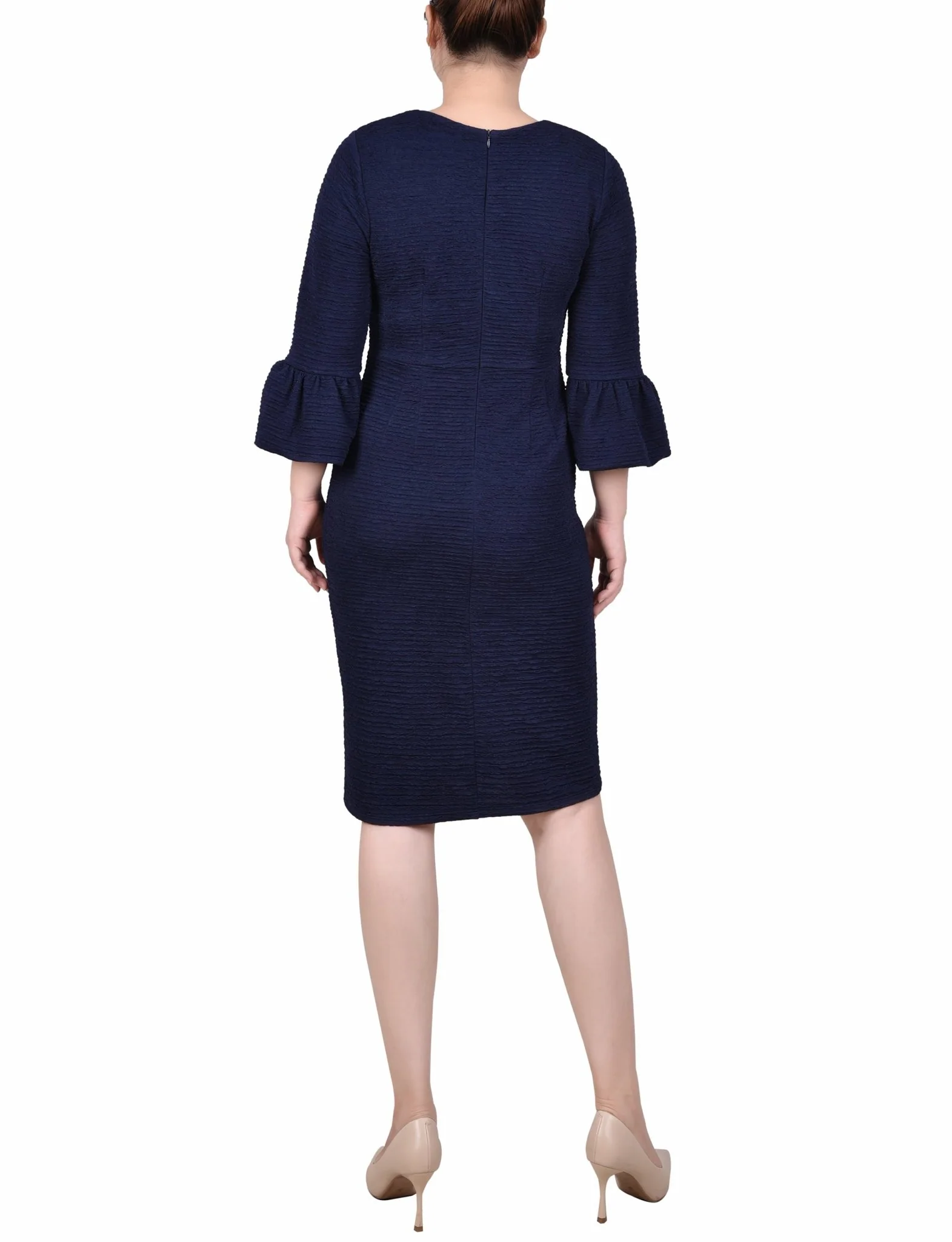 3/4 Length Pearl Detail Dress - Petite - Image 4