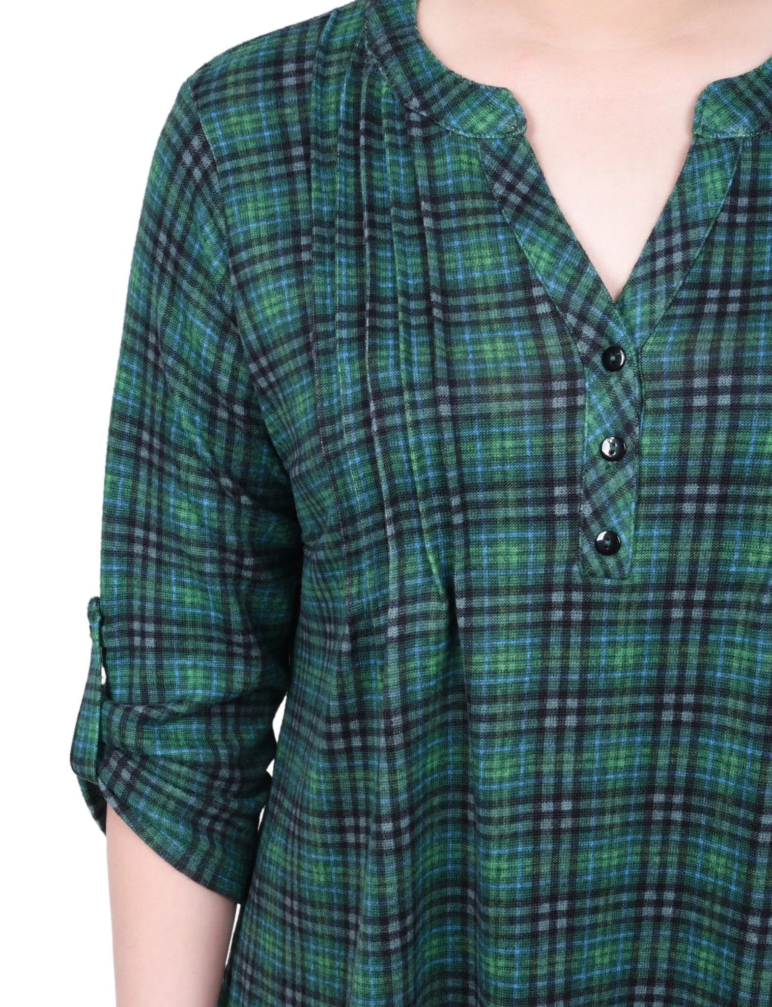 3/4 Length Roll Sleeve Top - Petite - Image 19