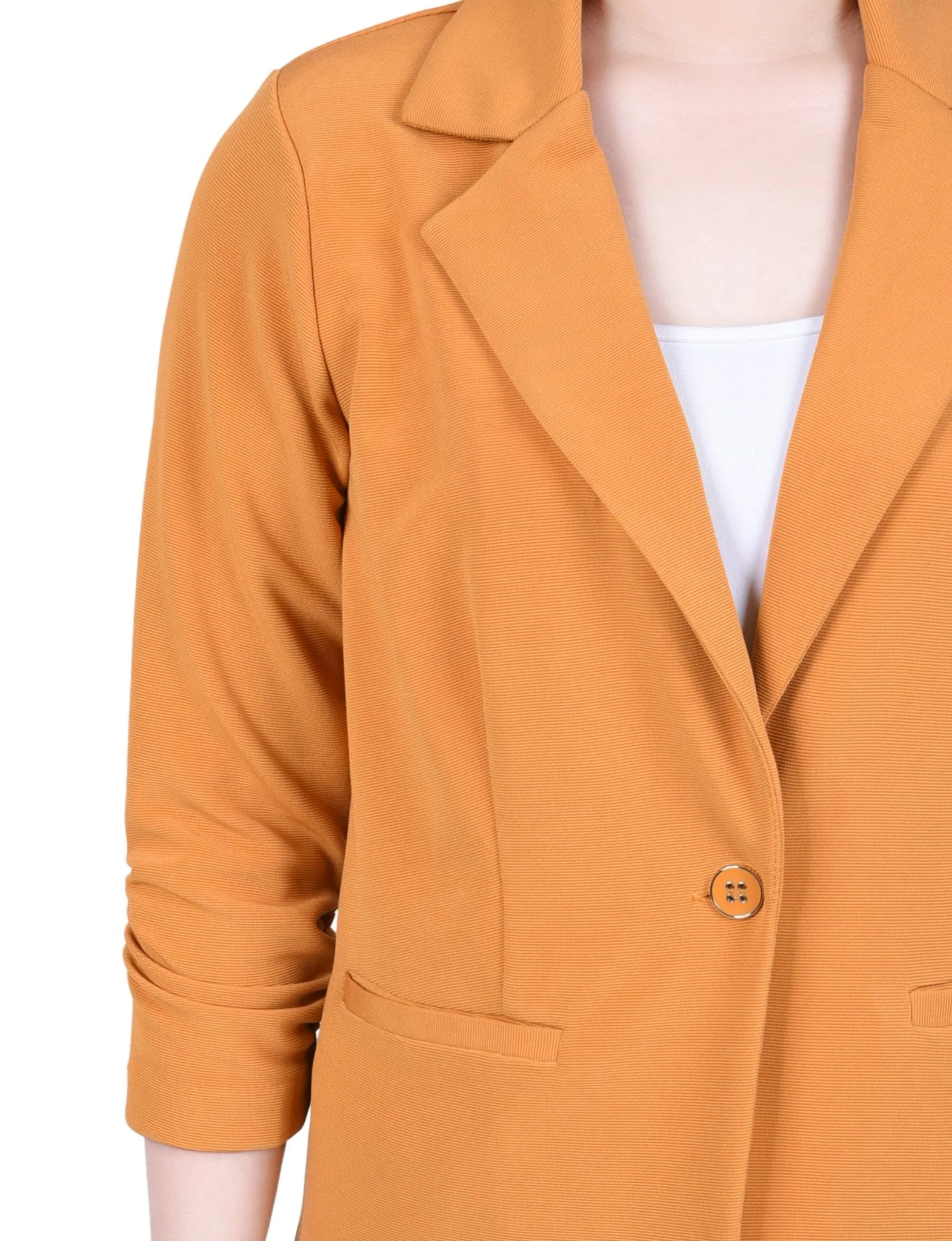 3/4 Sleeve Length Knit Ottoman Jacket - Petite - Image 11