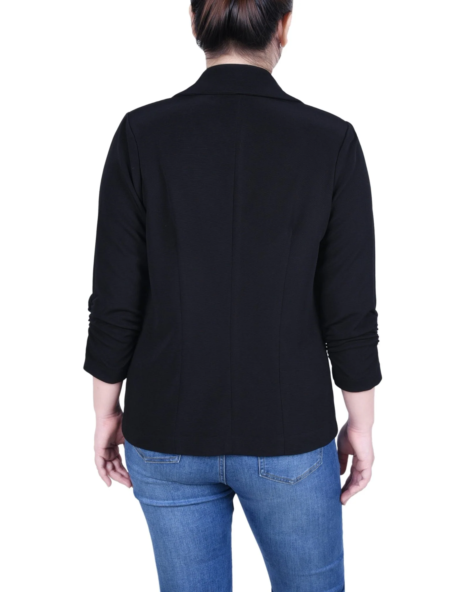 3/4 Sleeve Length Knit Ottoman Jacket - Petite - Image 4