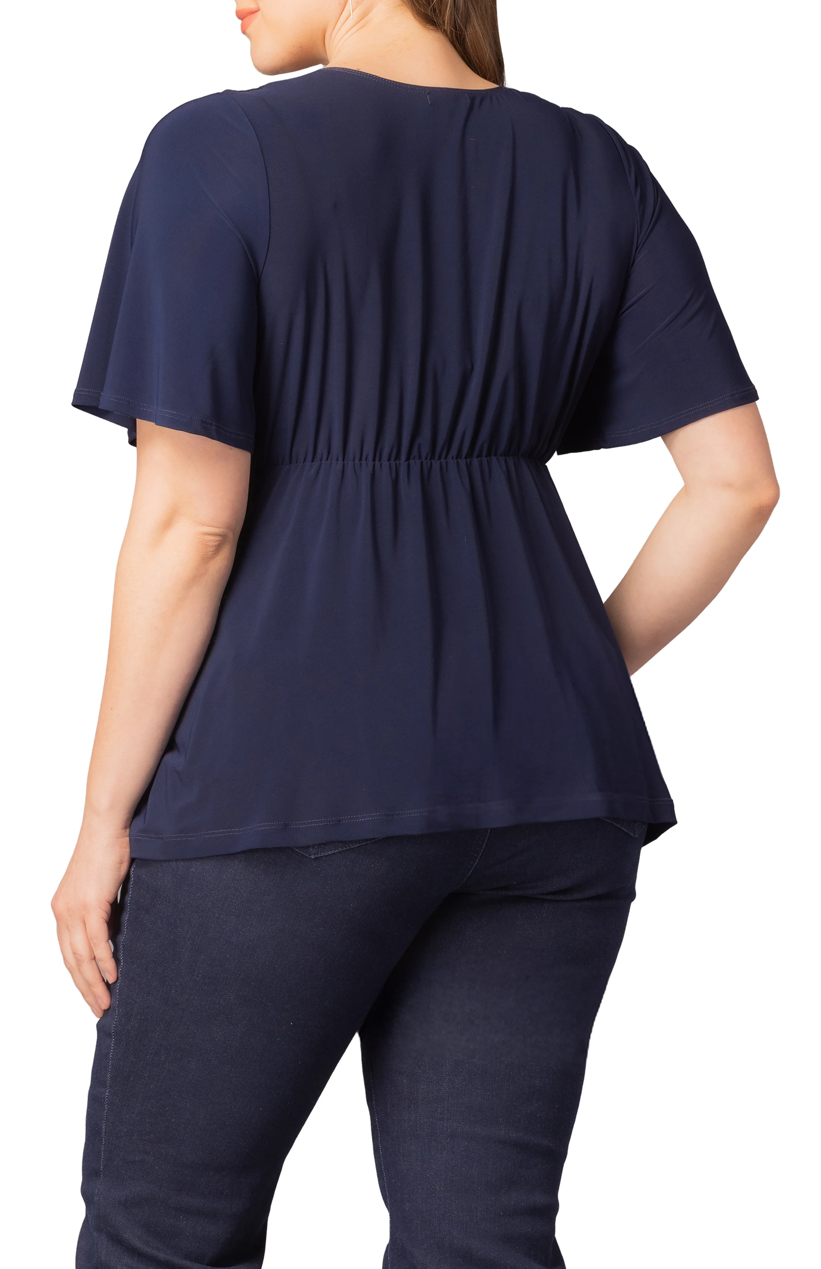 Abby Twist Front Top  - Nouveau Navy -  Plus - Image 2