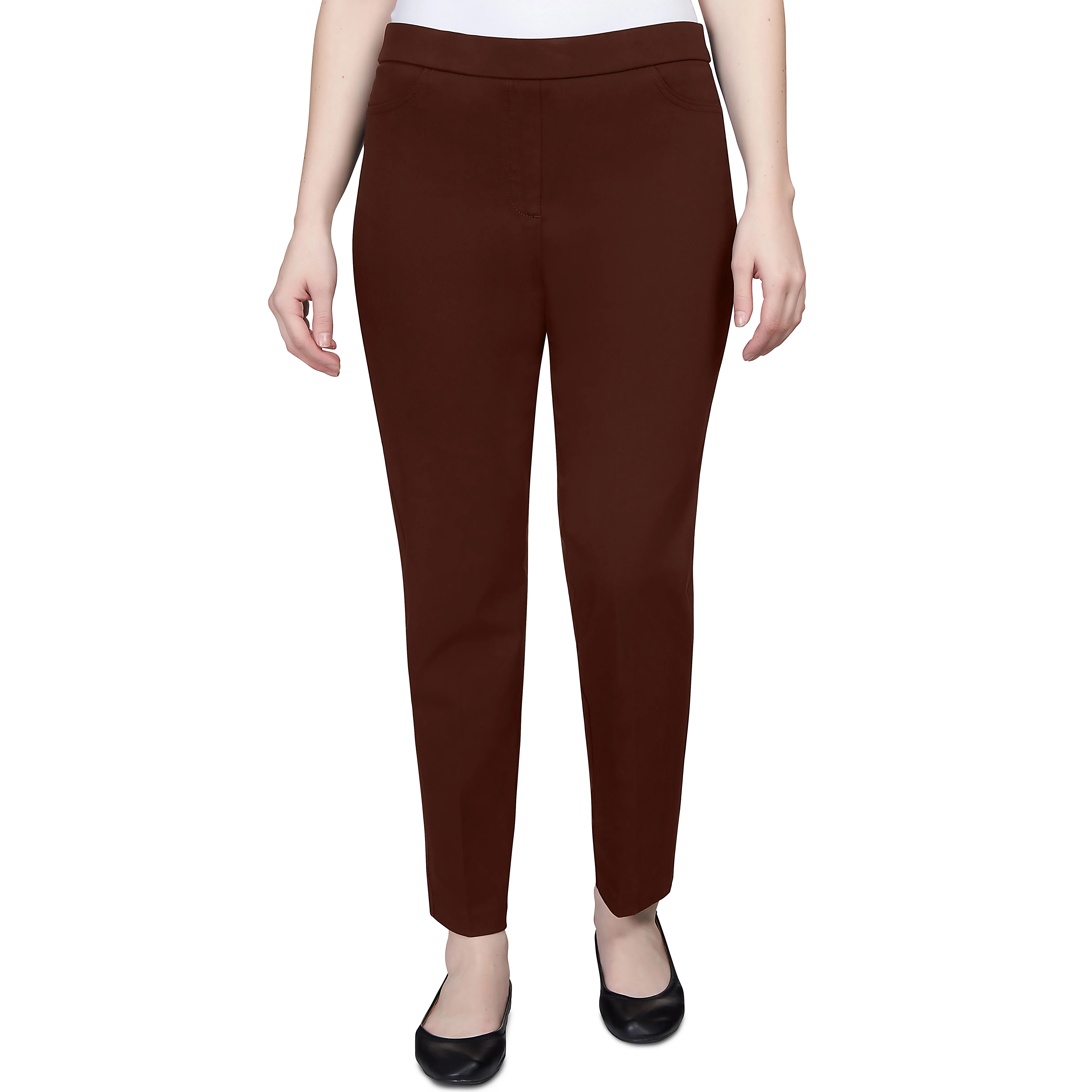 Alfred Dunner Classic Allure Fit Proportioned Pant with Elastic Comfort Waistband Average Length - Image 7