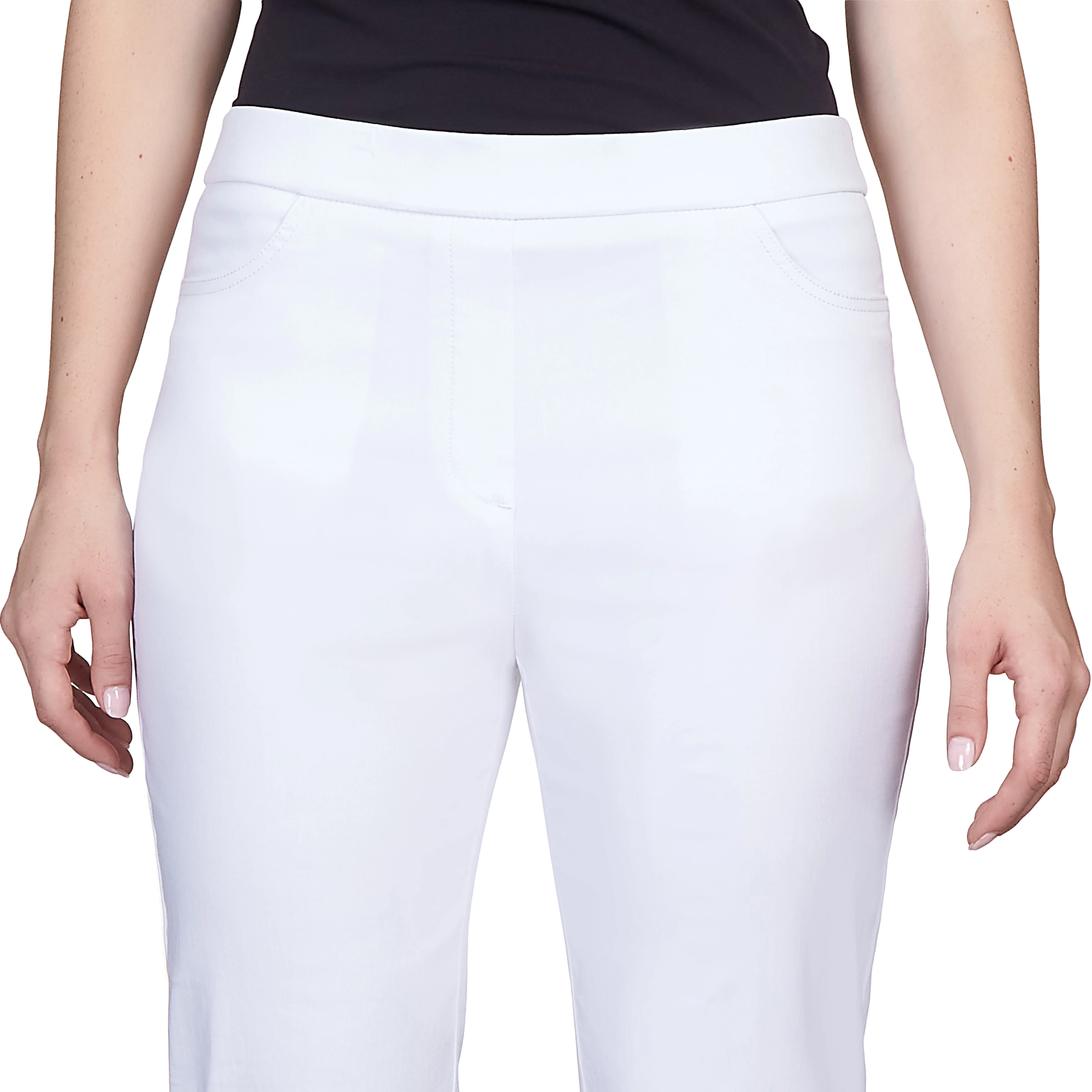 Alfred Dunner Classic Allure Fit Proportioned Pant with Elastic Comfort Waistband Short Length - Image 29