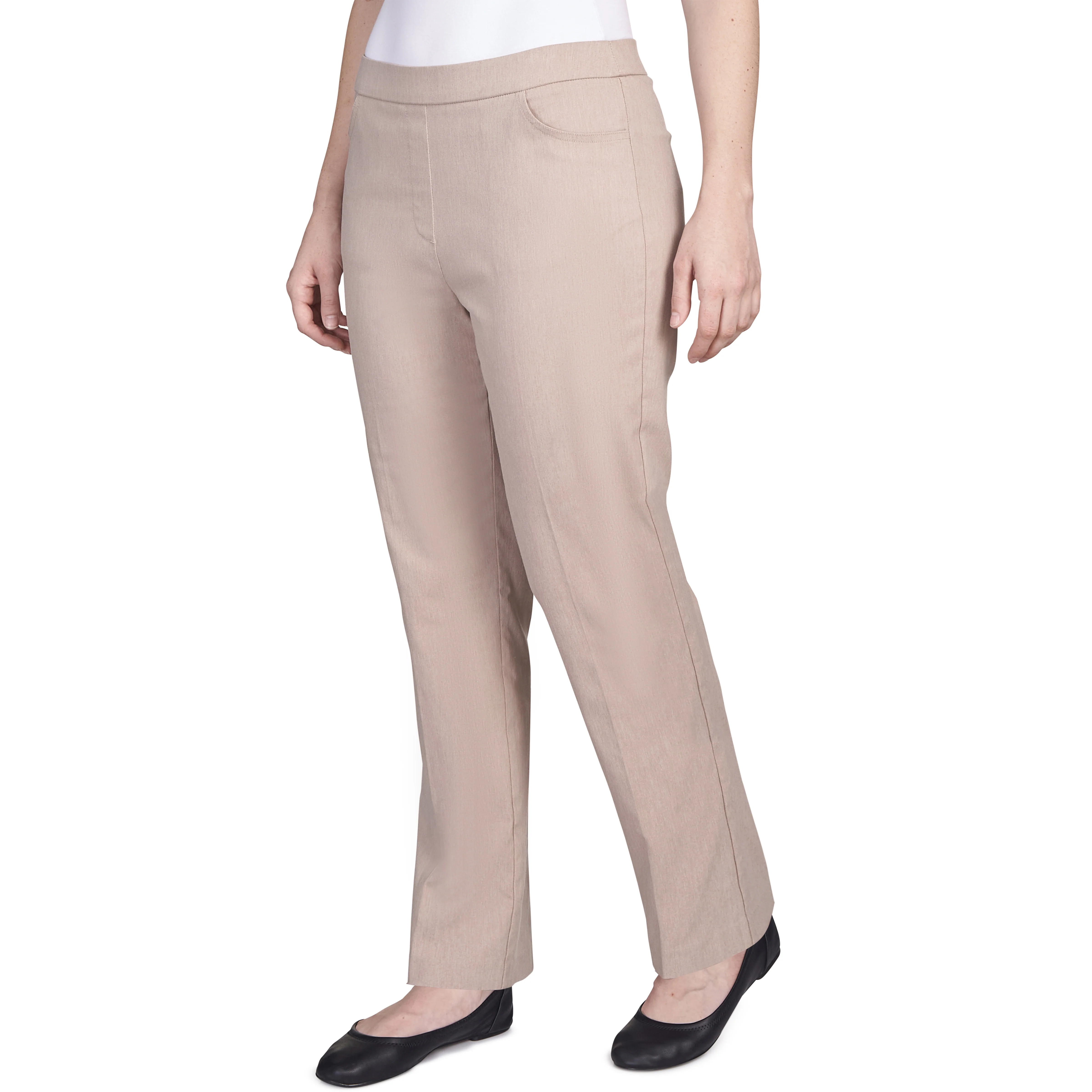 Alfred Dunner Classic Allure Fit Proportioned Pant with Elastic Comfort Waistband Short Length - Image 33