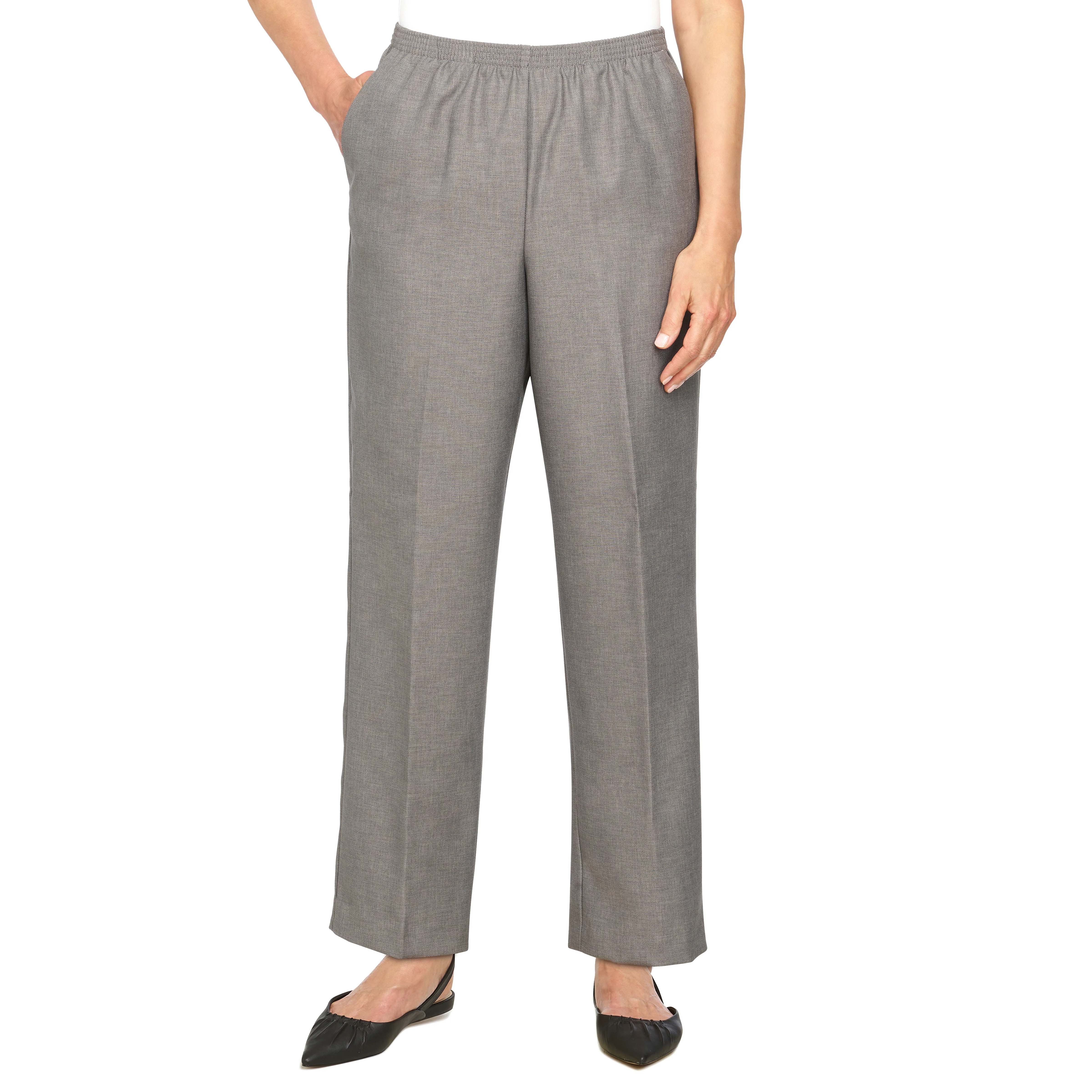 Alfred Dunner Classic Proportioned Pant Average Length- Petite - Image 11
