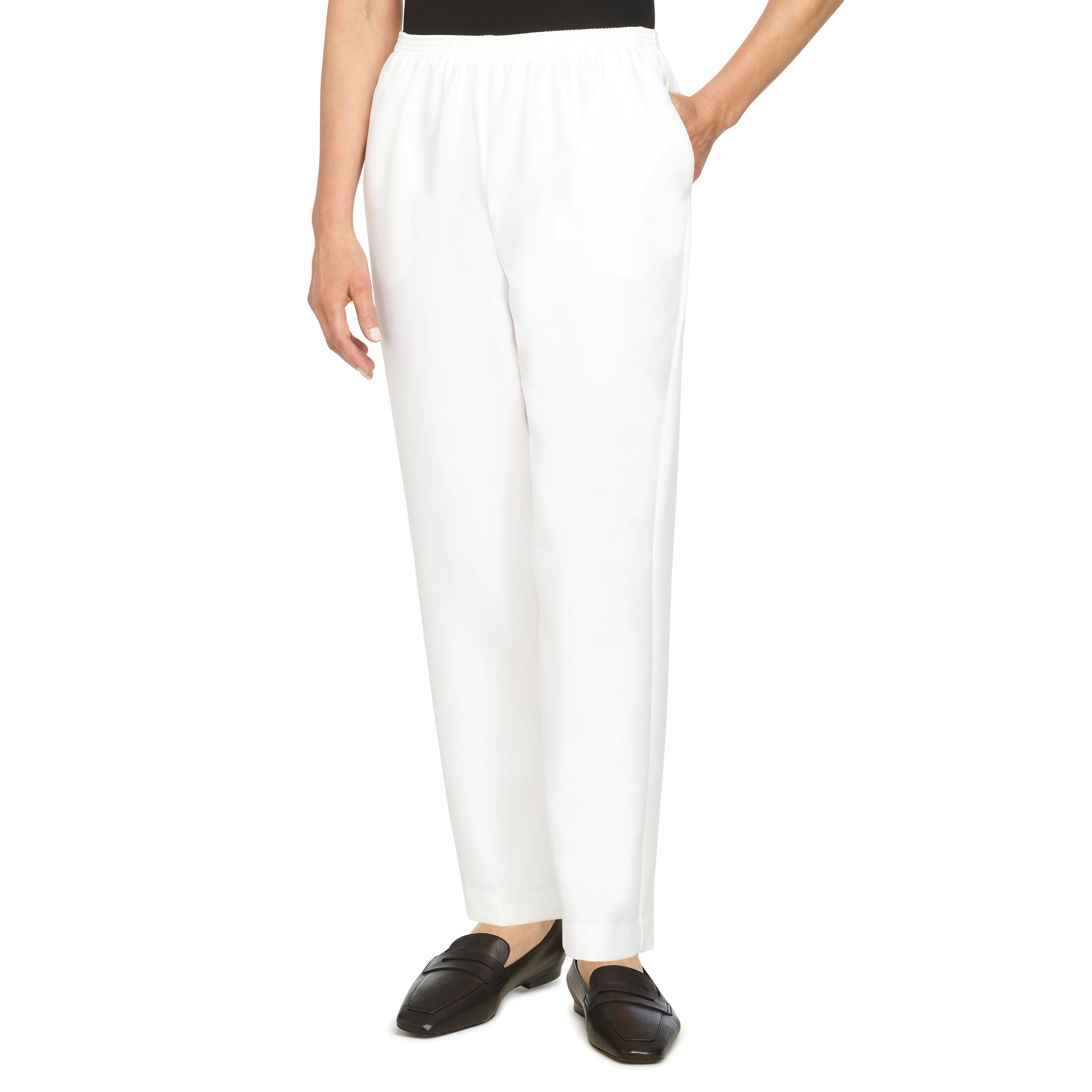 Alfred Dunner Classic Proportioned Pant Average Length- Petite - Image 28