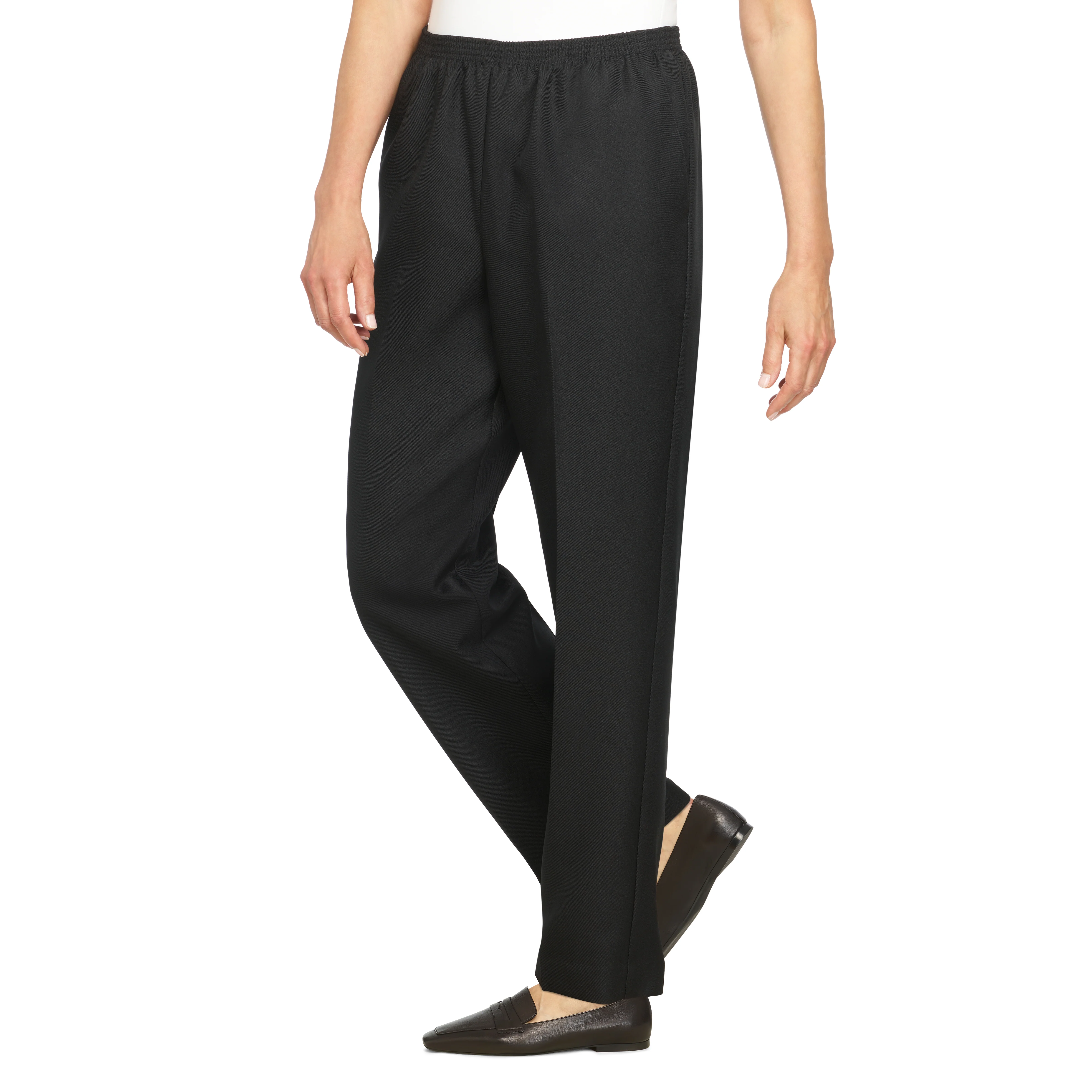 Alfred Dunner Classic Proportioned Pant Average Length- Petite - Image 3
