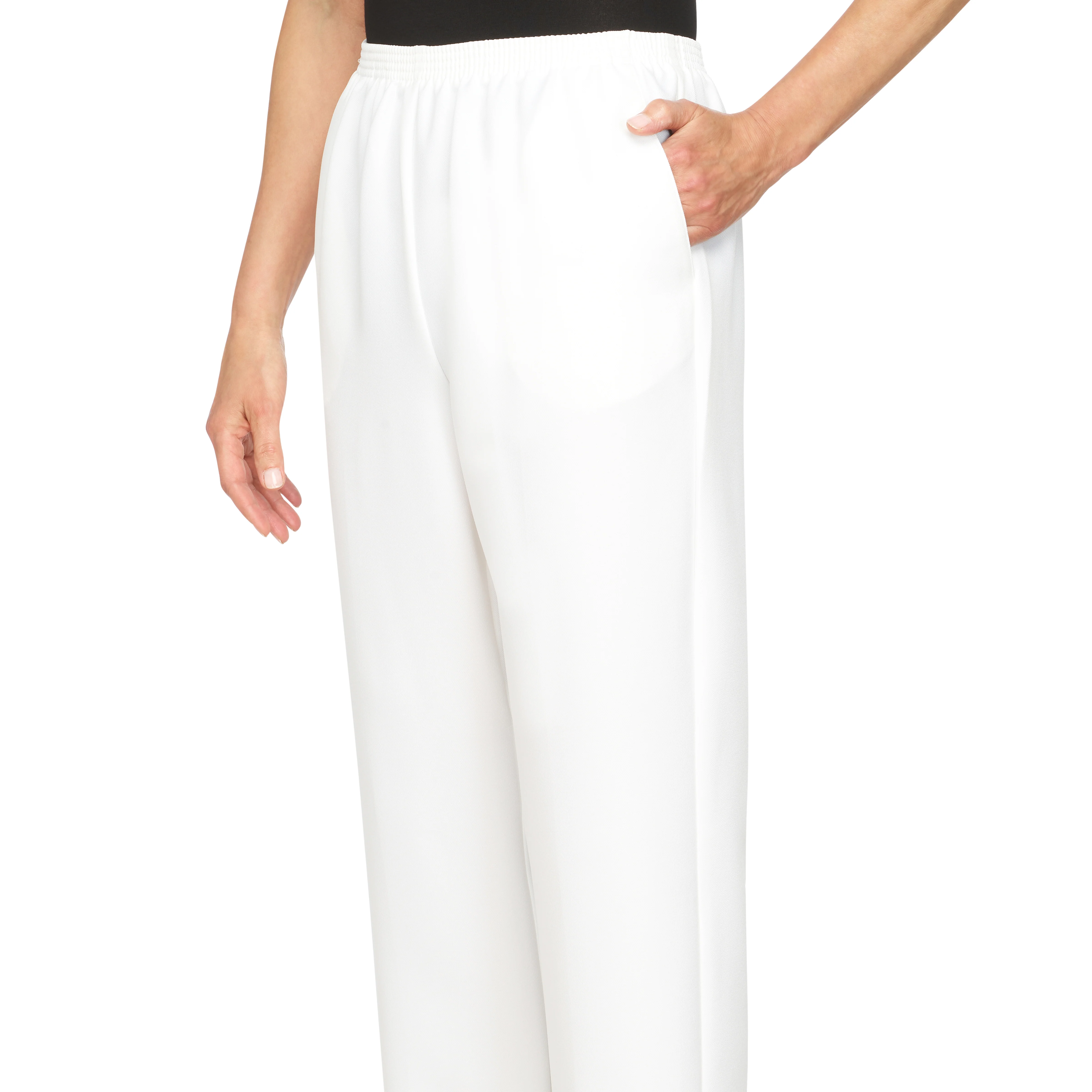 Alfred Dunner Classic Proportioned Pant Average Length- Petite - Image 30