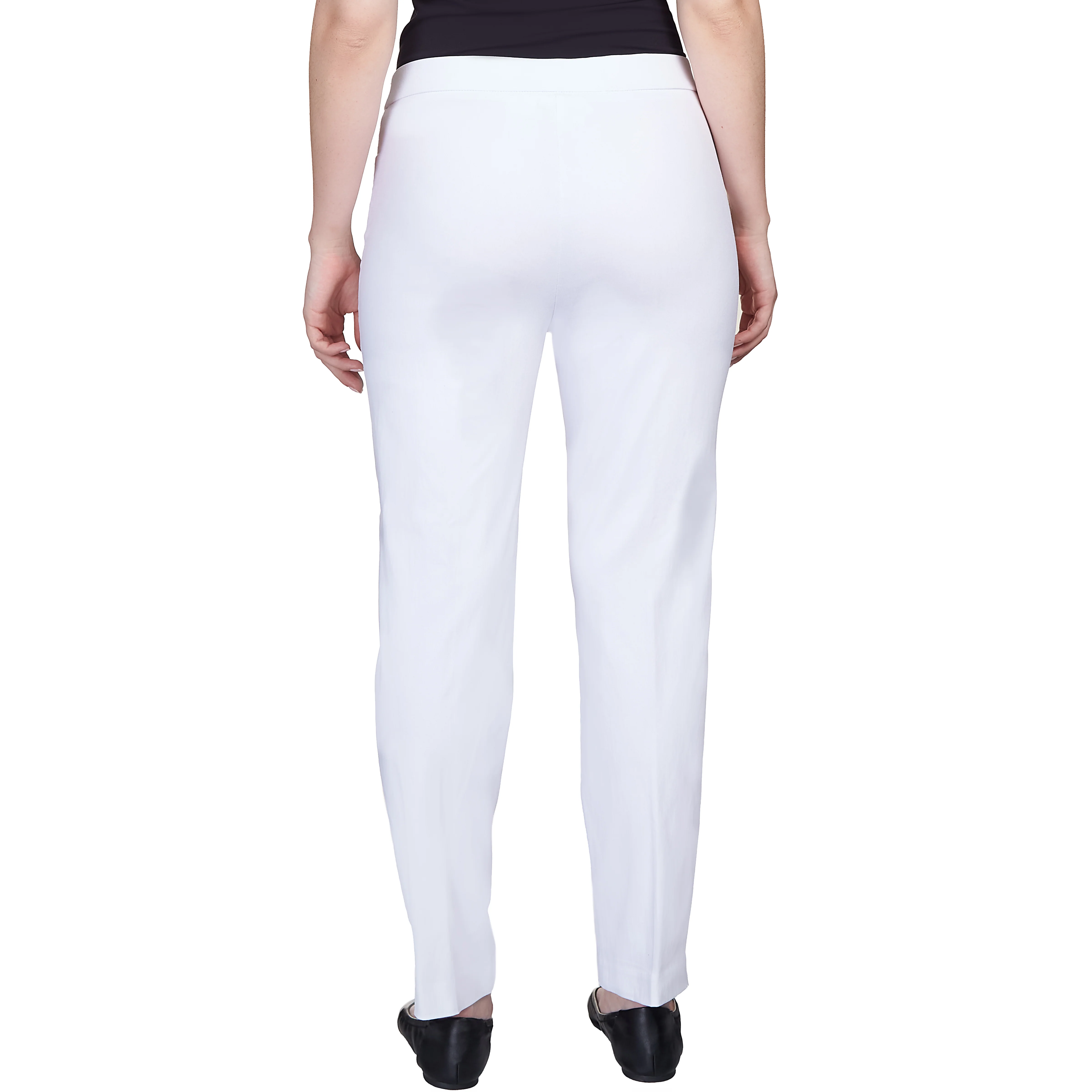 Alfred Dunner Petite Classic Allure Fit Proportioned Pant with Elastic Comfort Waistband Short Length - Image 24