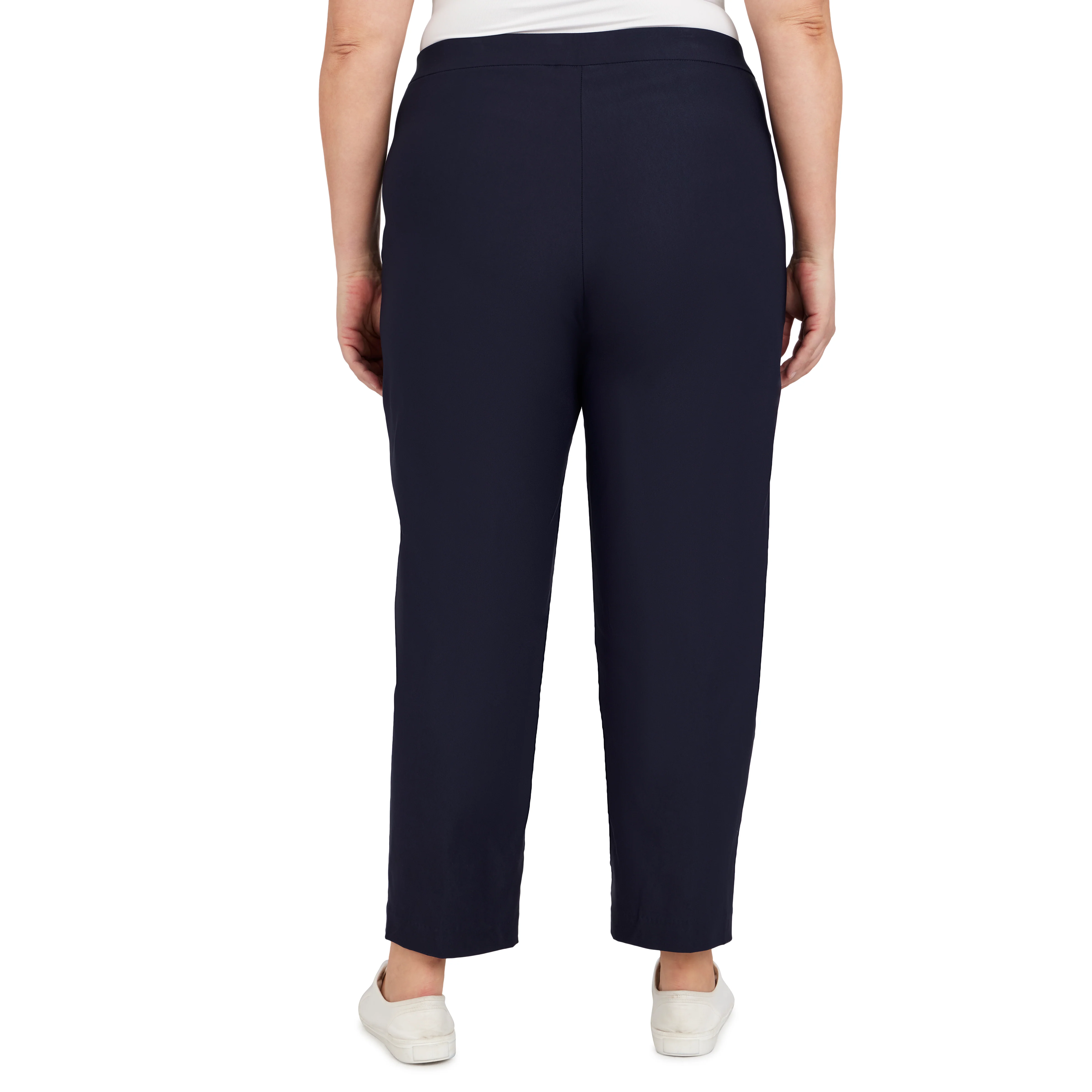 Alfred Dunner Plus Classic Allure Fit Proportioned Pant with Elastic Comfort Waistband Average Length - Image 20