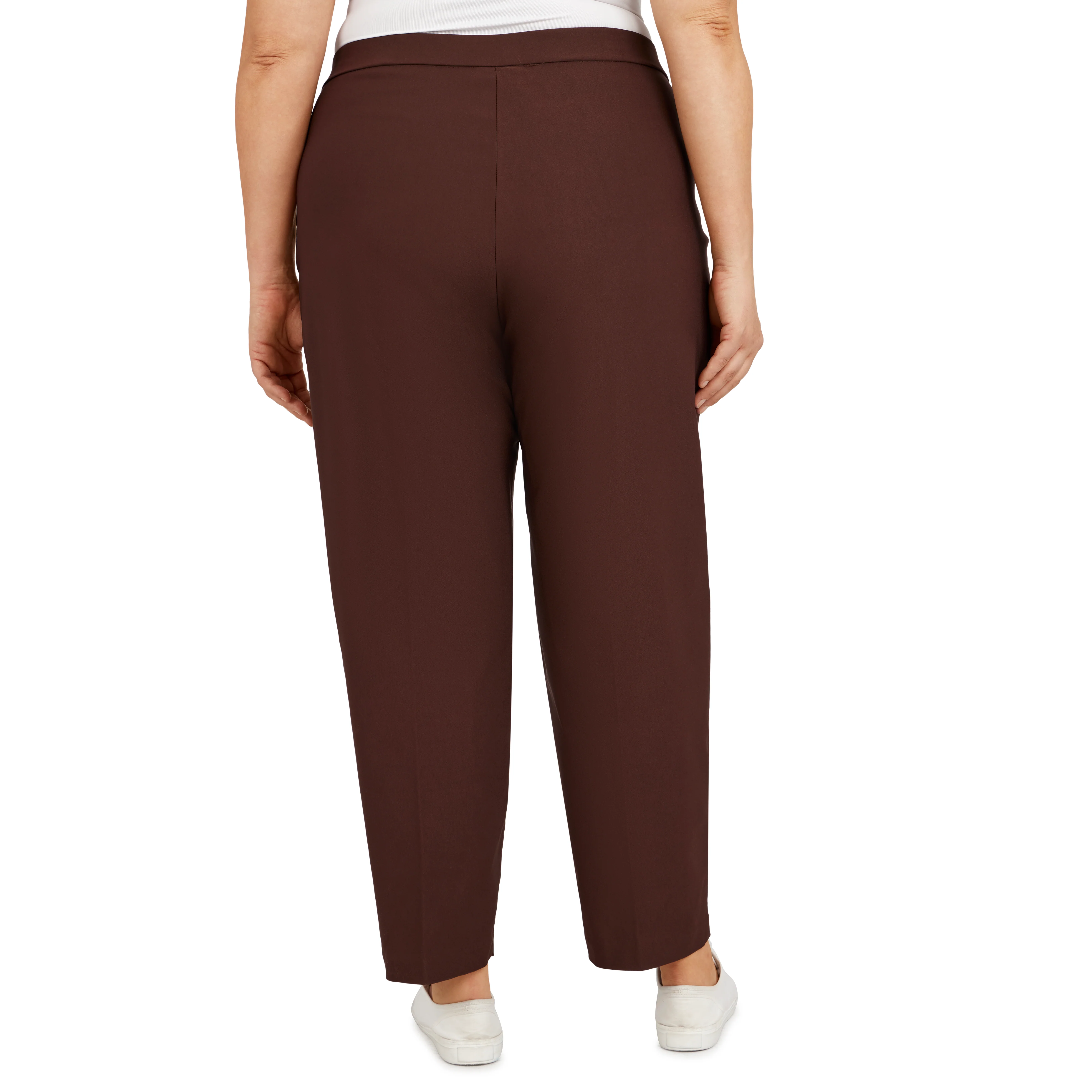 Alfred Dunner Plus Classic Allure Fit Proportioned Pant with Elastic Comfort Waistband Average Length - Image 8