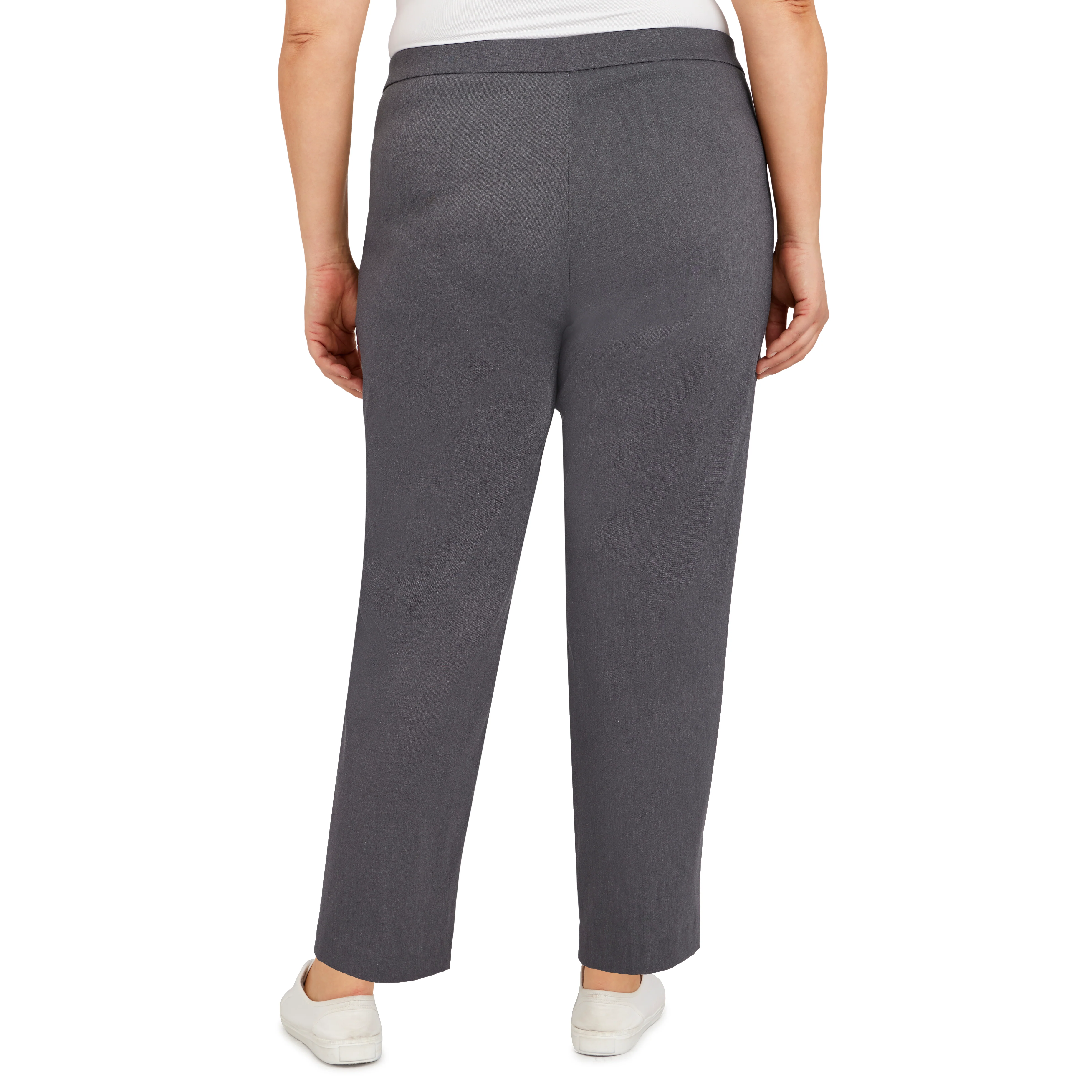 Alfred Dunner Plus Classic Allure Fit Proportioned Pant with Elastic Comfort Waistband Short Length - Image 14
