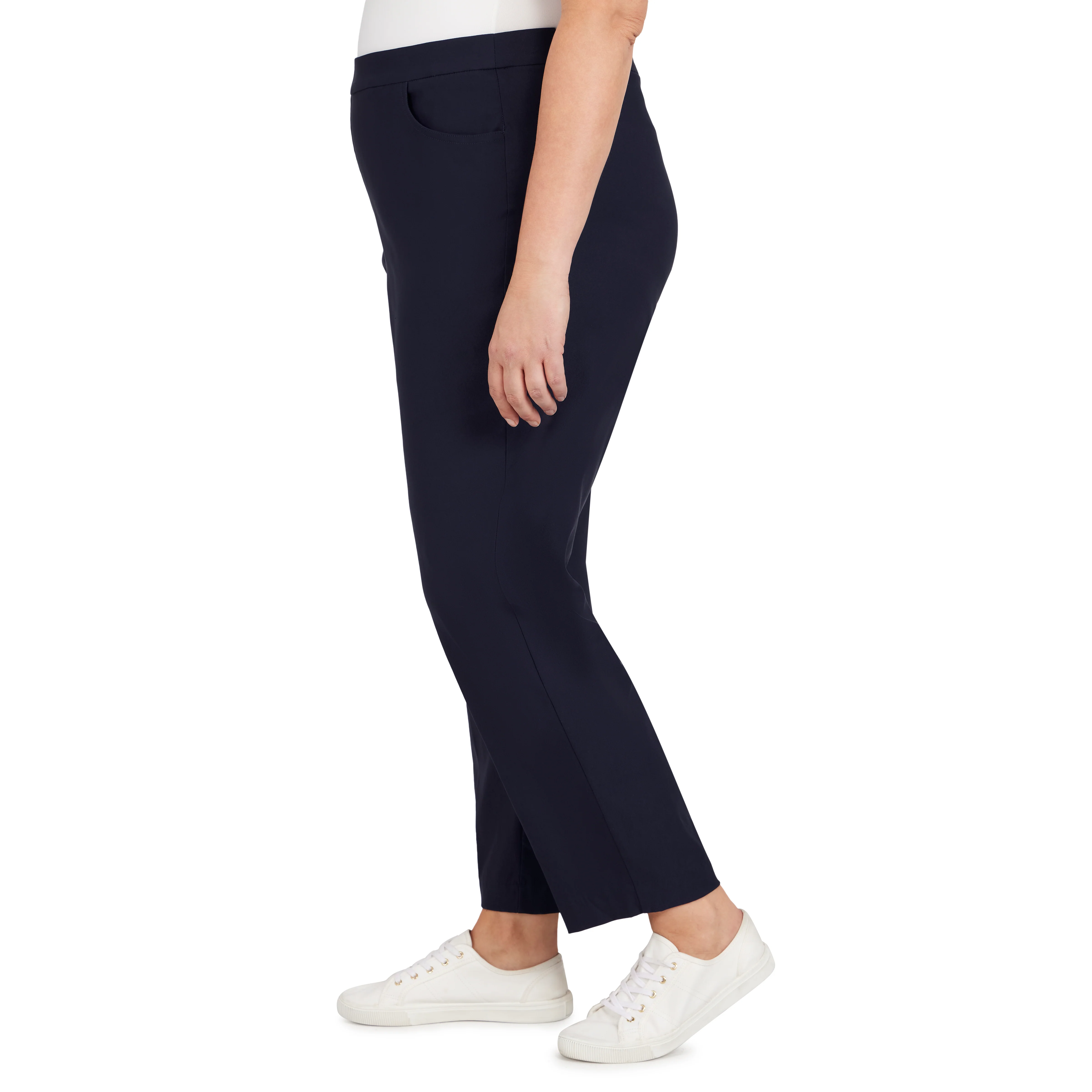 Alfred Dunner Plus Classic Allure Fit Proportioned Pant with Elastic Comfort Waistband Short Length - Image 22