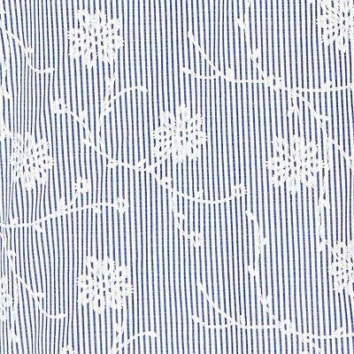Alfred Dunner Puff Print Pinstripe Embroidered Button Down Top - Plus - Image 6