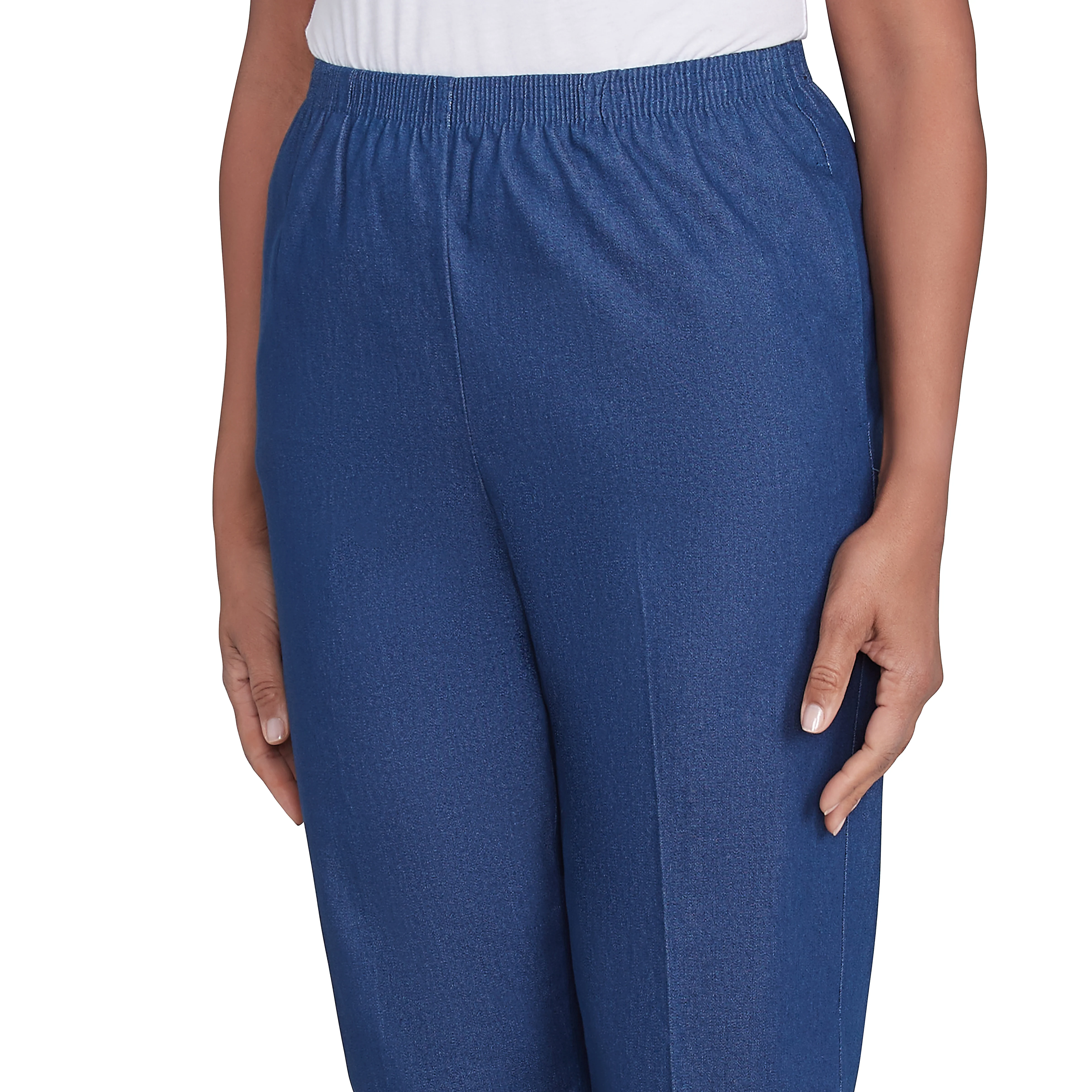 Alfred Dunner Relaxed Fit Denim Capri - Image 11