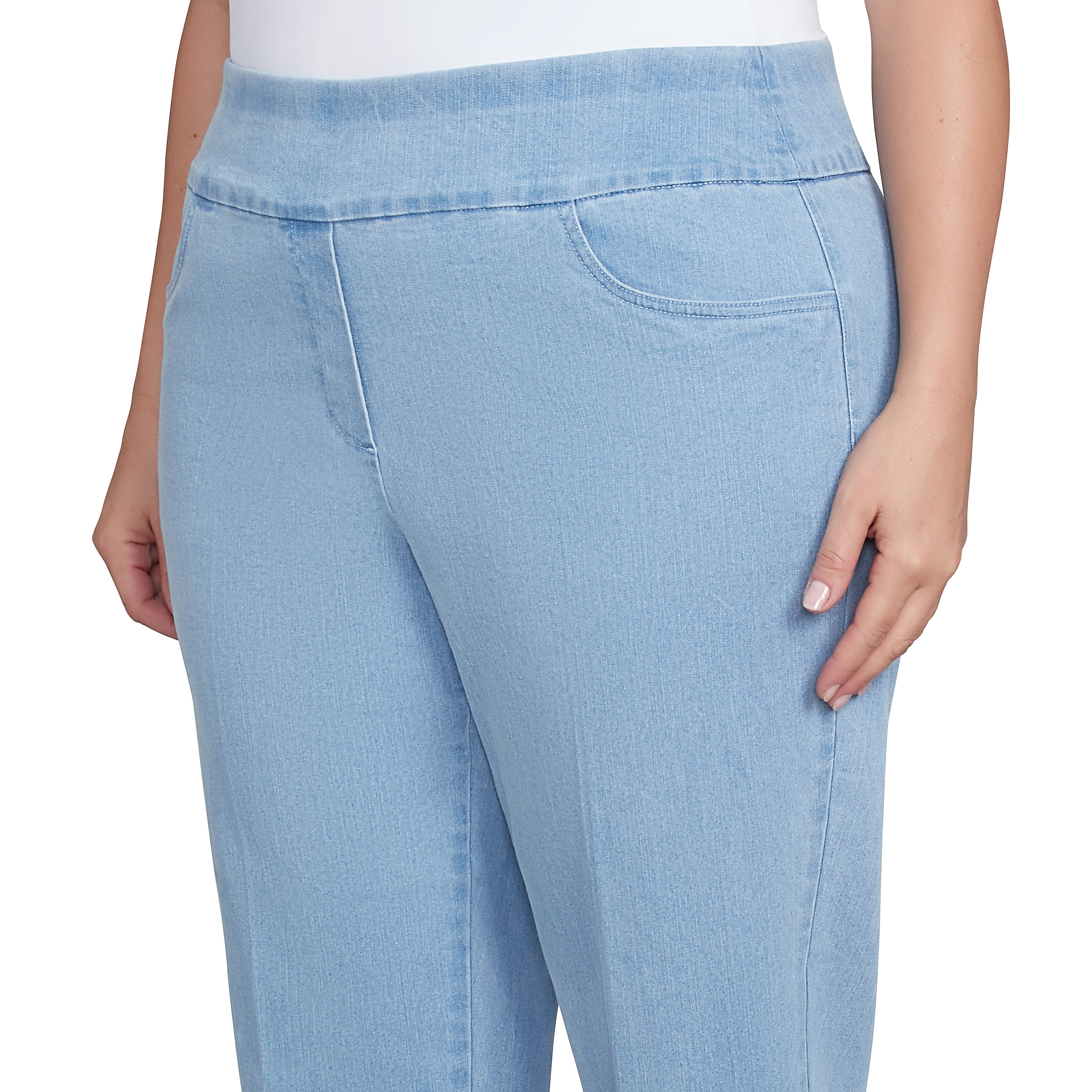 Alfred Dunner Women's Super Stretch Mid- Rise Average Length Pant - Plus - Image 11