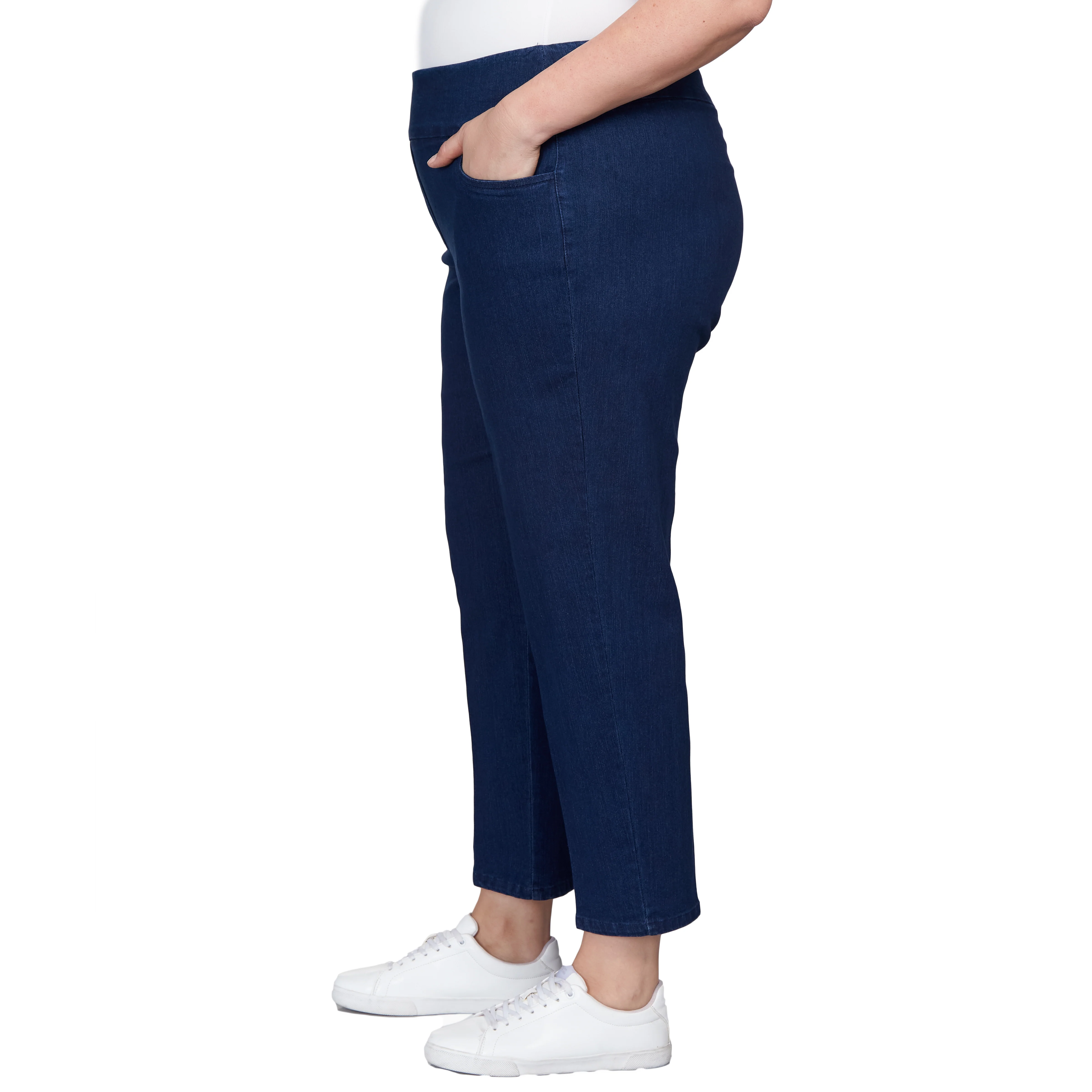 Alfred Dunner Women's Super Stretch Mid- Rise Average Length Pant - Plus - Image 4