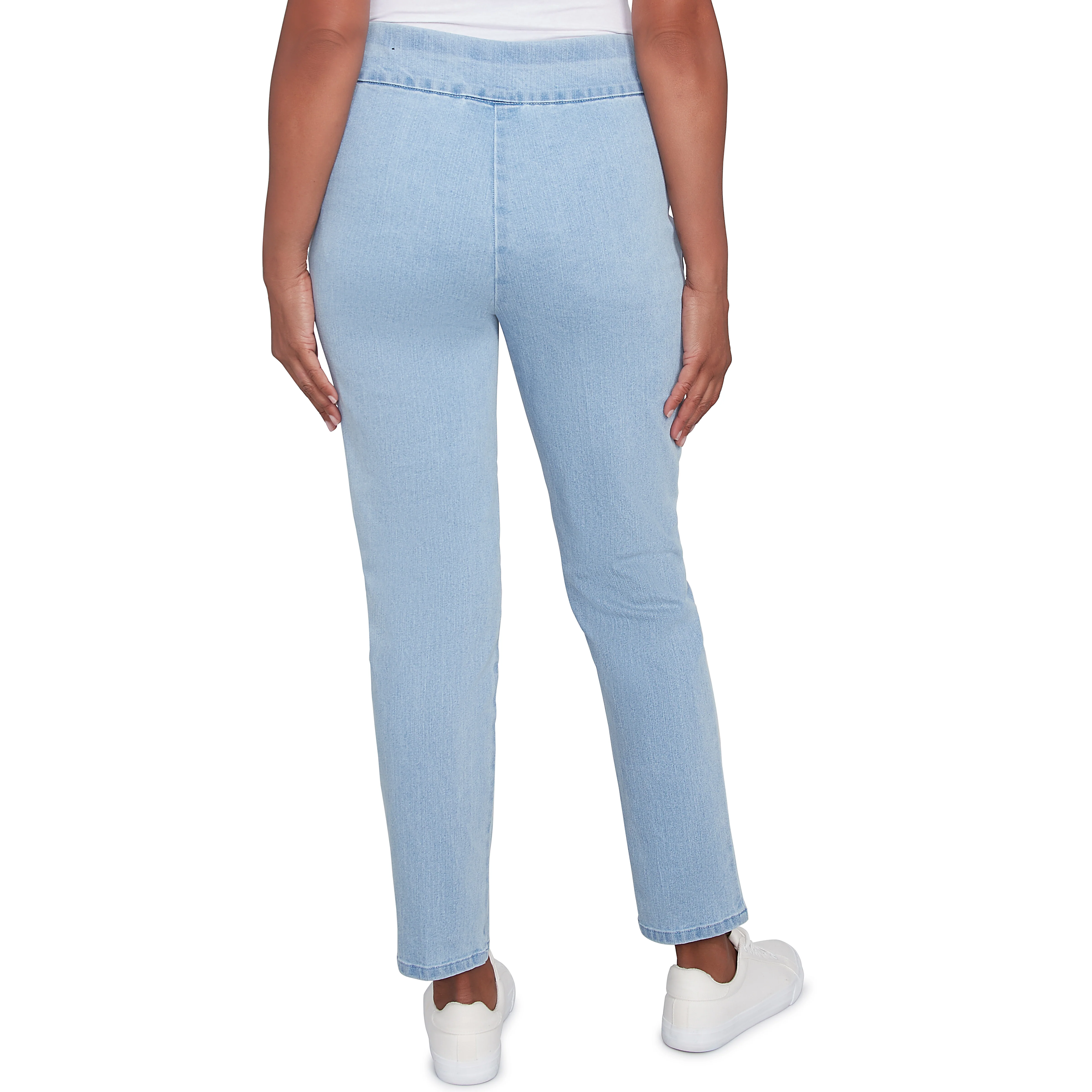 Alfred Dunner Women's Super Stretch Mid- Rise Short Length Pant- Petite - Image 7
