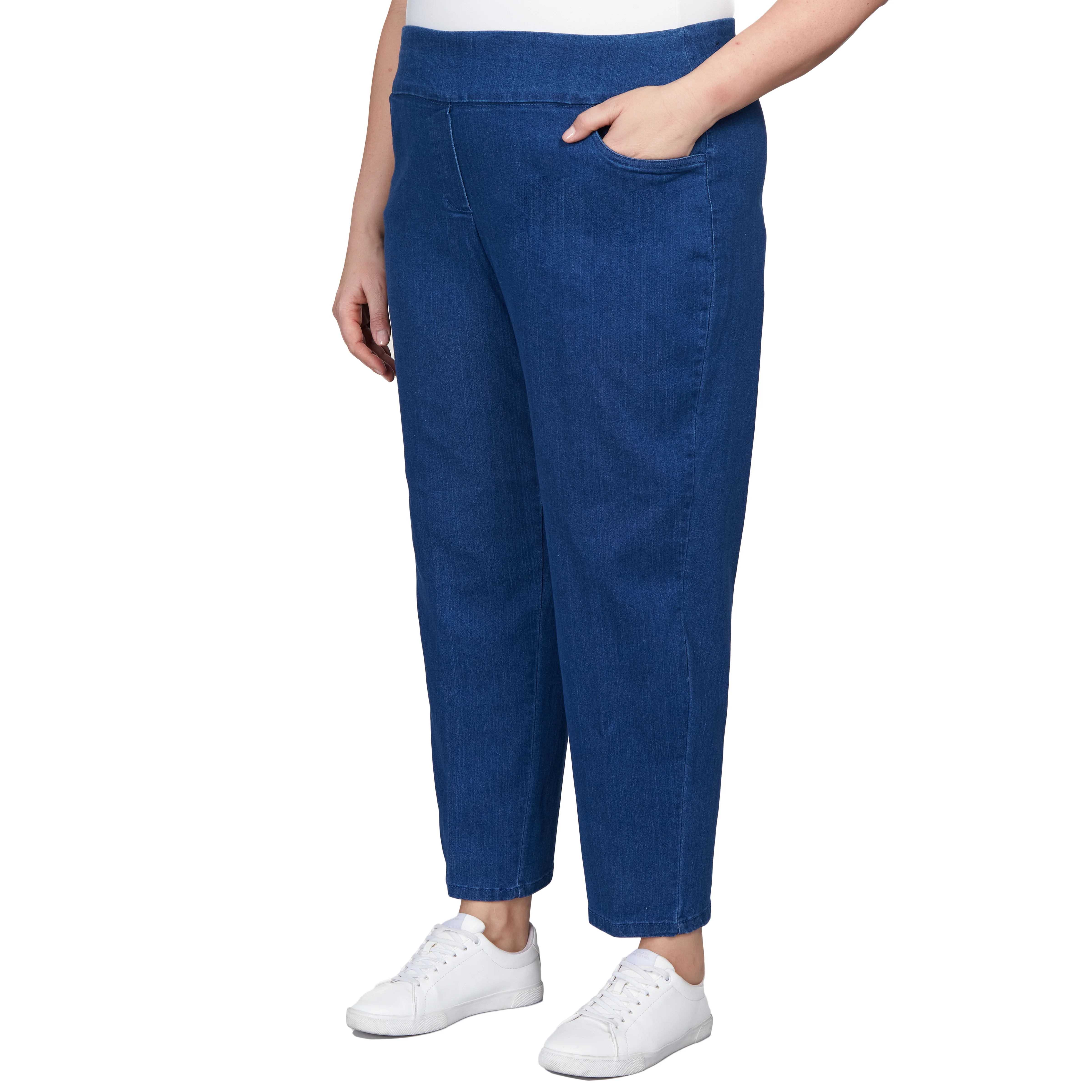 Alfred Dunner Women's Super Stretch Mid- Rise Short Length Pant - Plus - Image 15