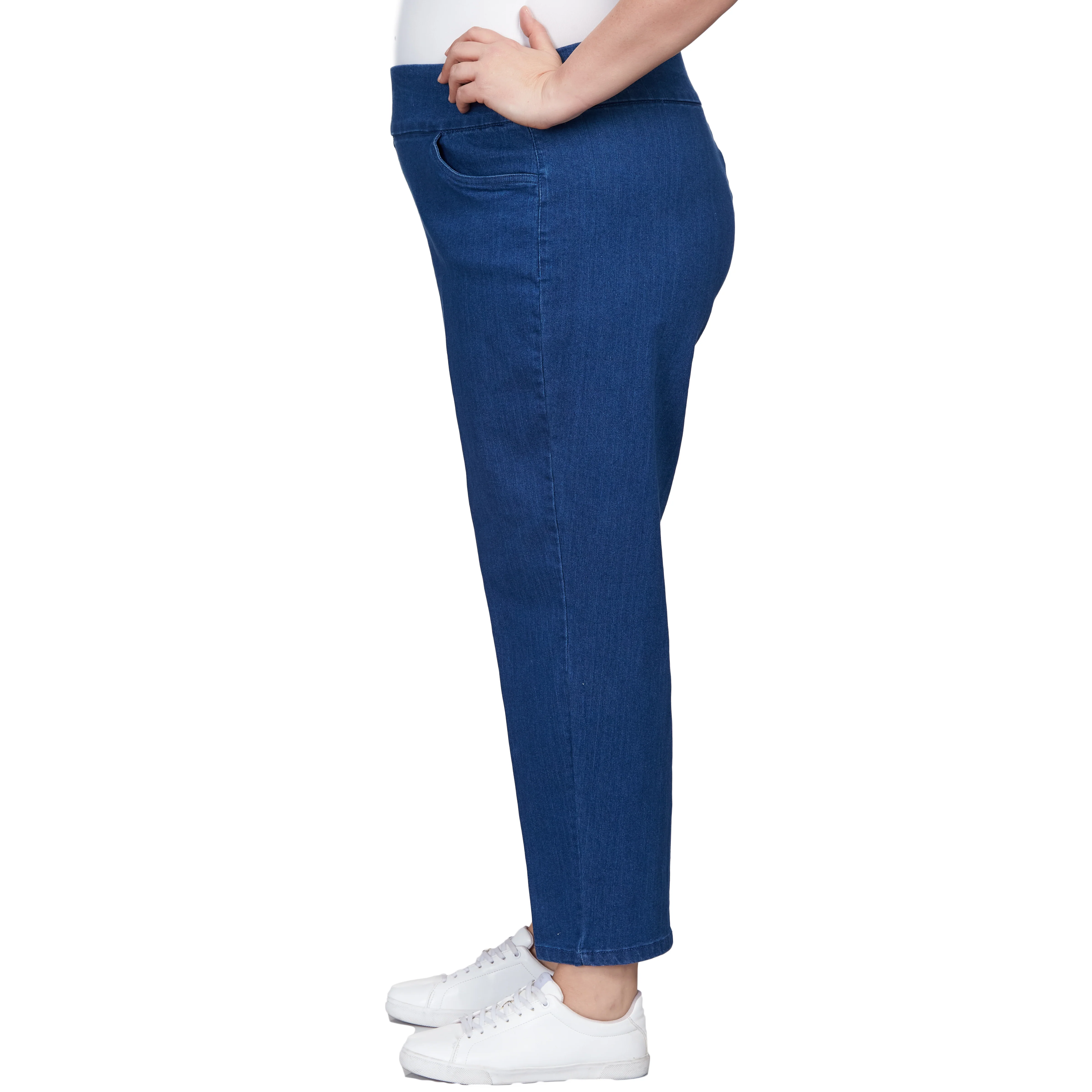Alfred Dunner Women's Super Stretch Mid- Rise Short Length Pant - Plus - Image 16