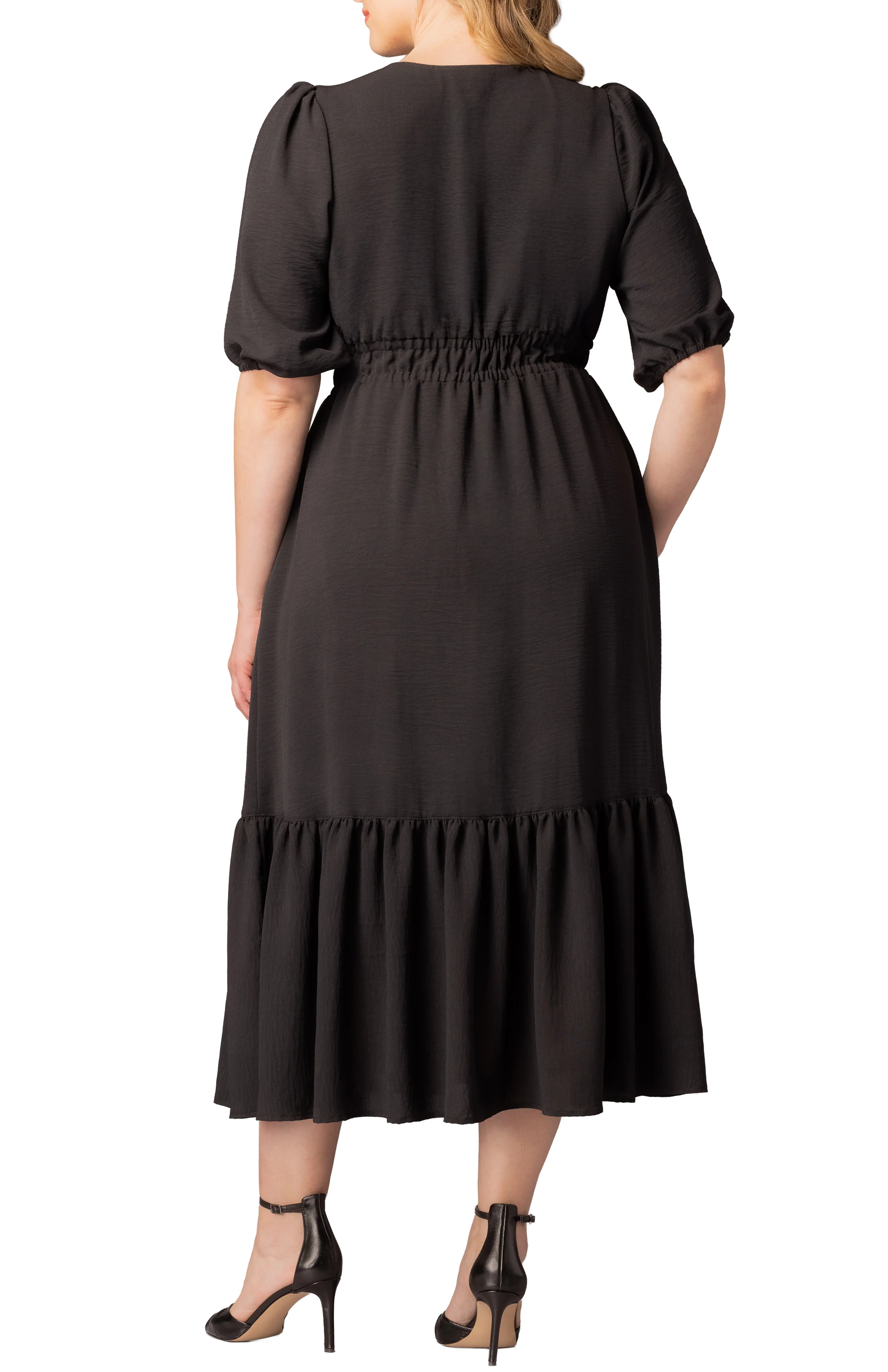 Bailey Square Neck Maxi Dress  -Black Noir -  Plus - Image 2