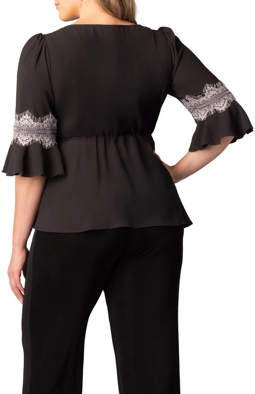 Chateau Lace Trim Top - Plus - Image 2