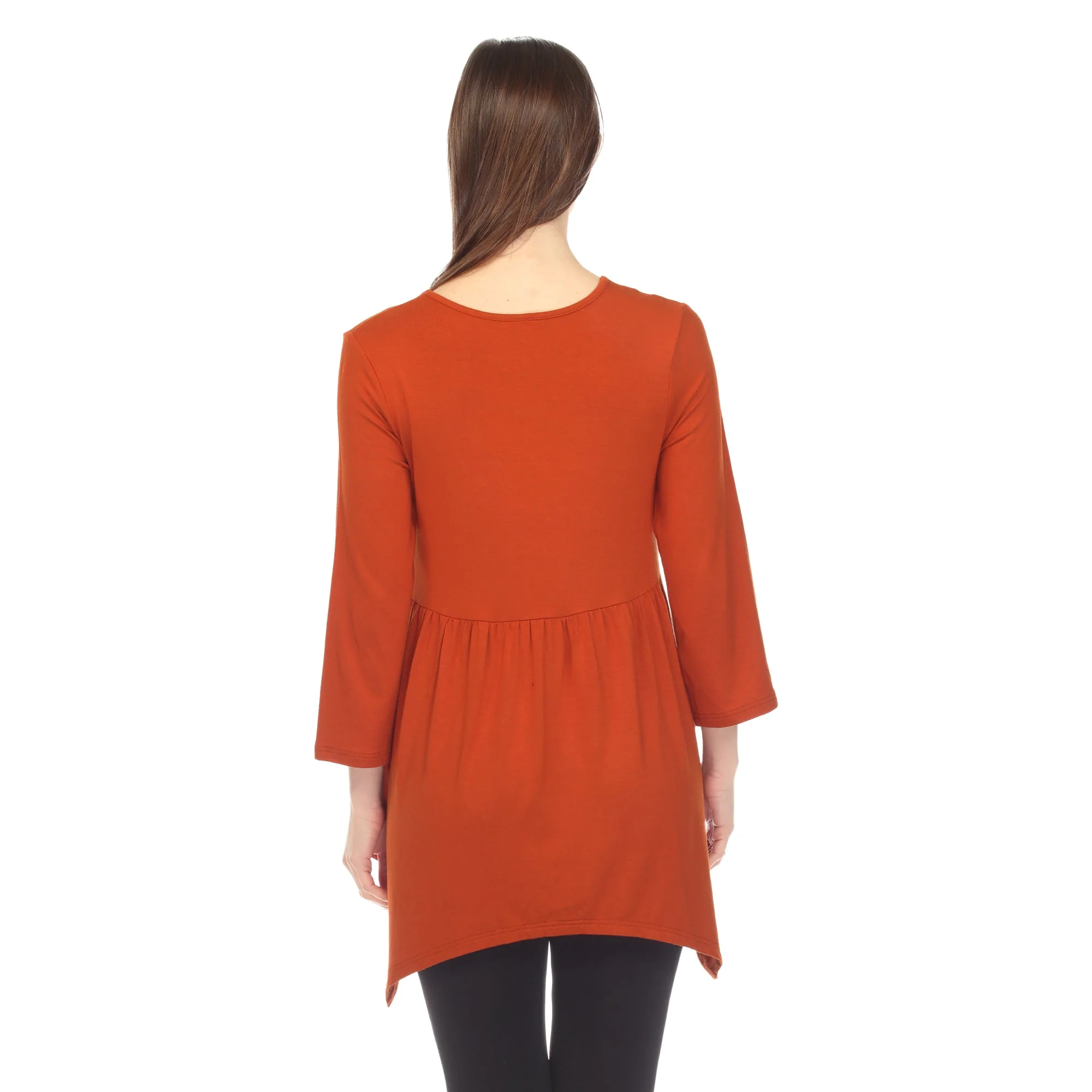 Empire Waist V-Neck Tunic Top - Image 13