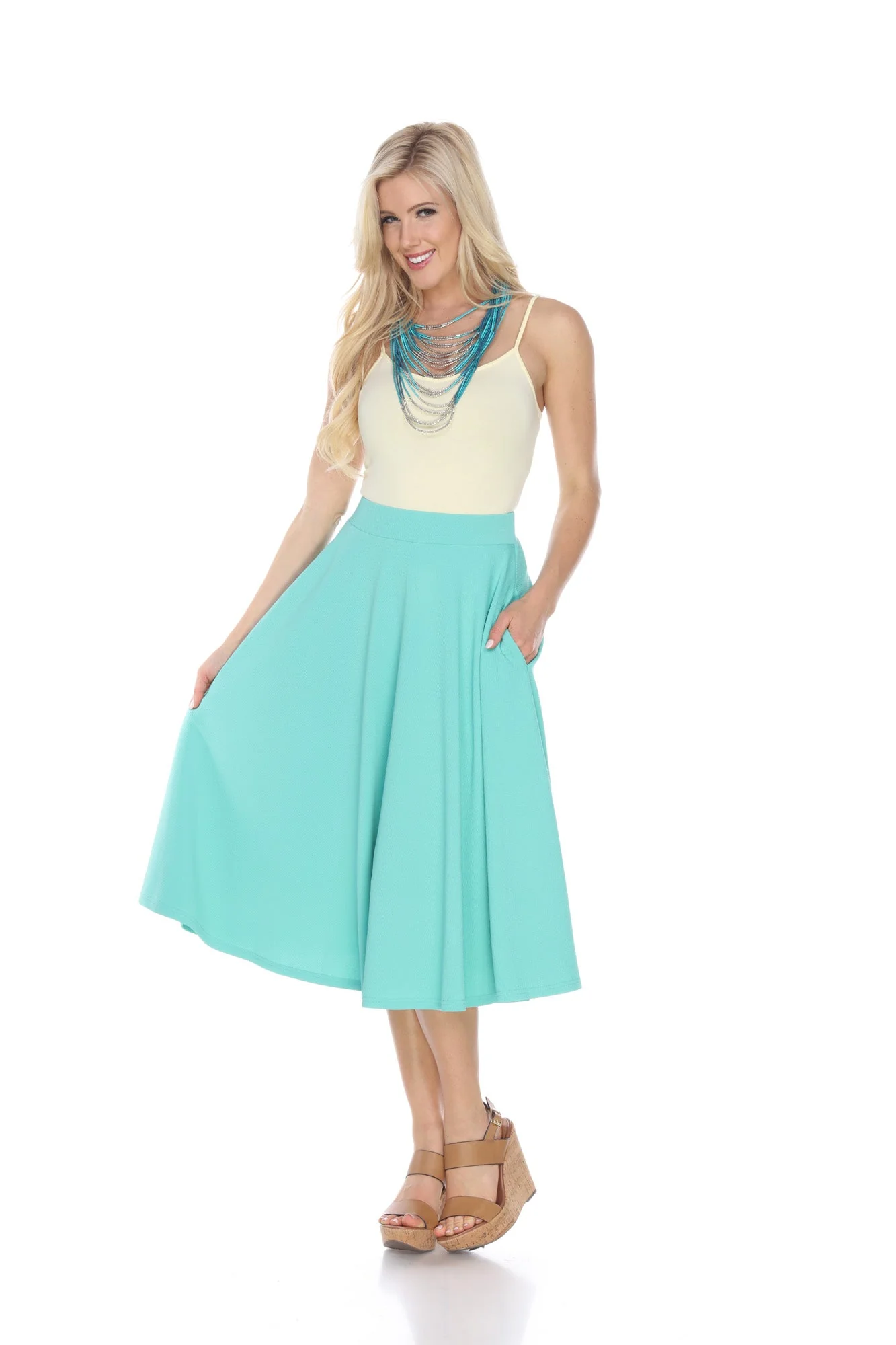 Tasmin Flare Midi Skirts - Image 39