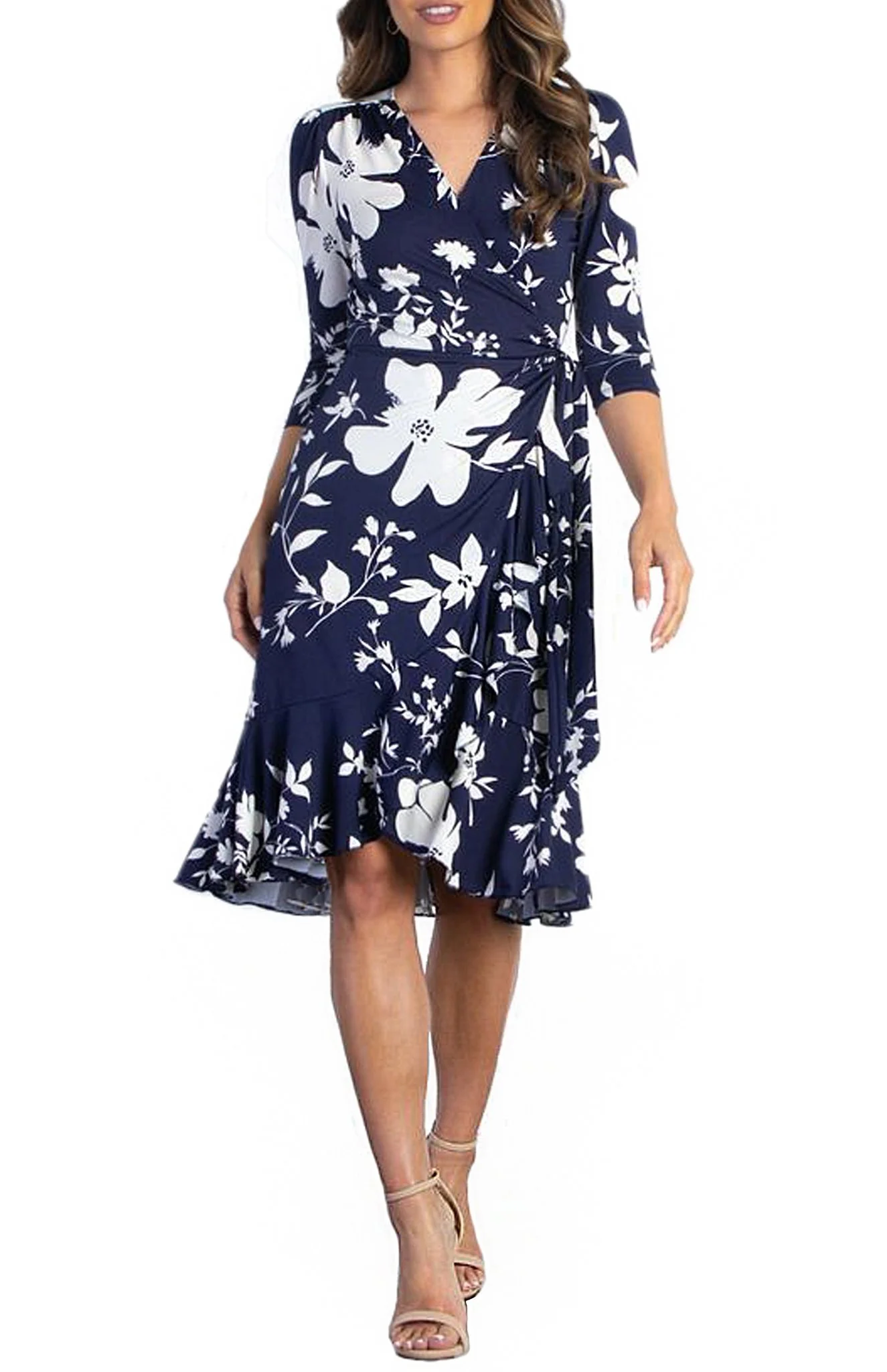 Flirty Flounce Wrap Dress - Image 4
