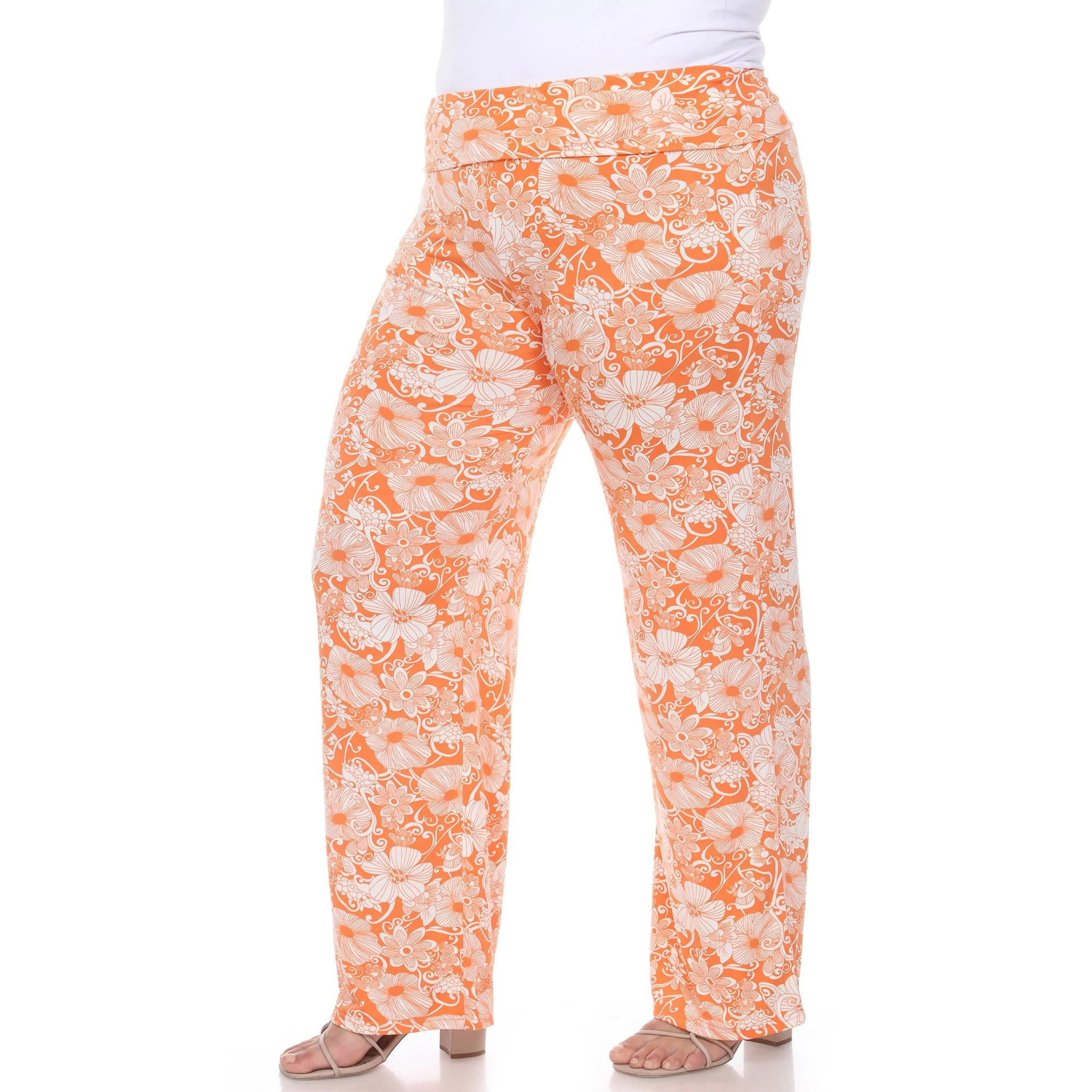 Floral Paisley Palazzo Pants - Plus - Image 18
