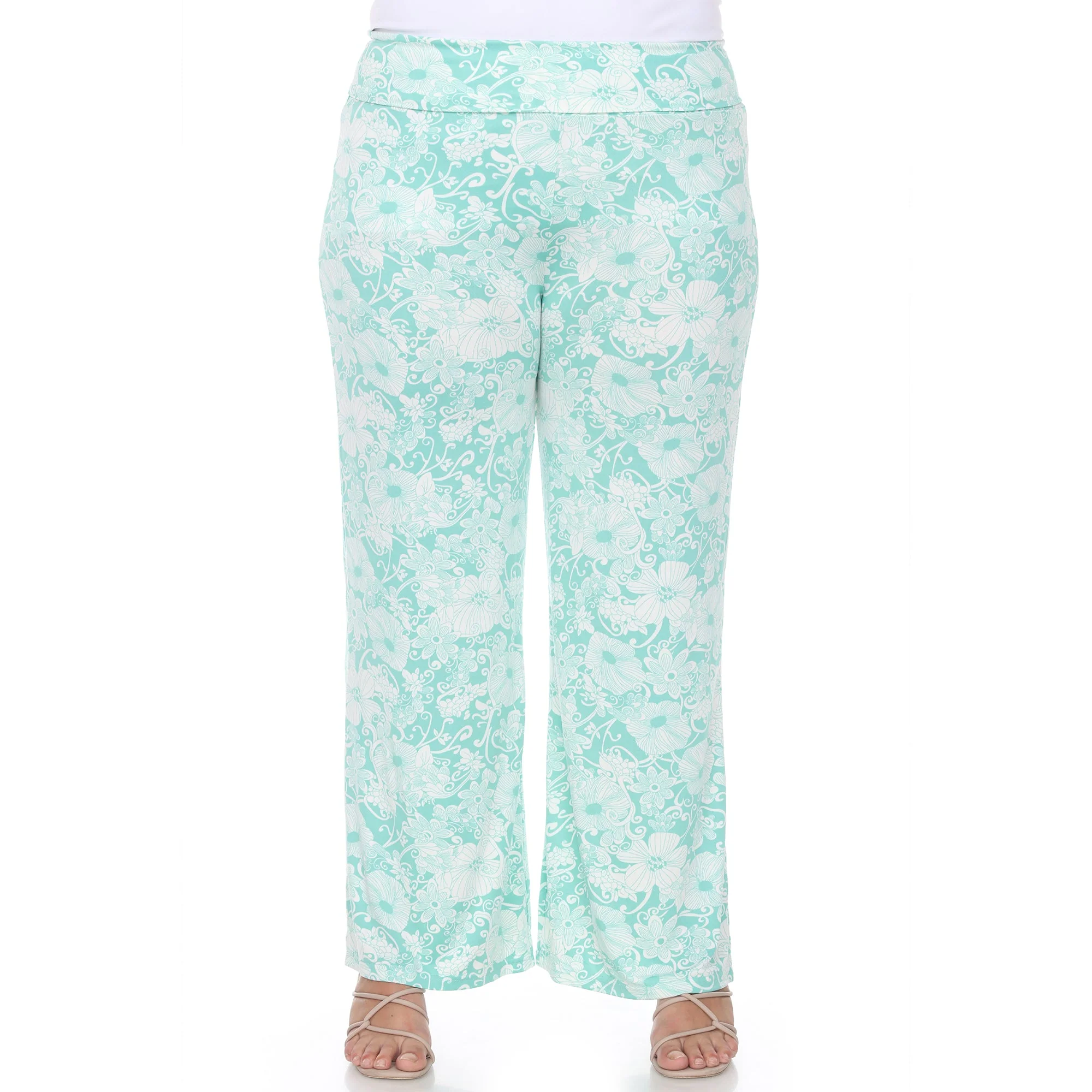 Floral Paisley Palazzo Pants - Plus - Image 22