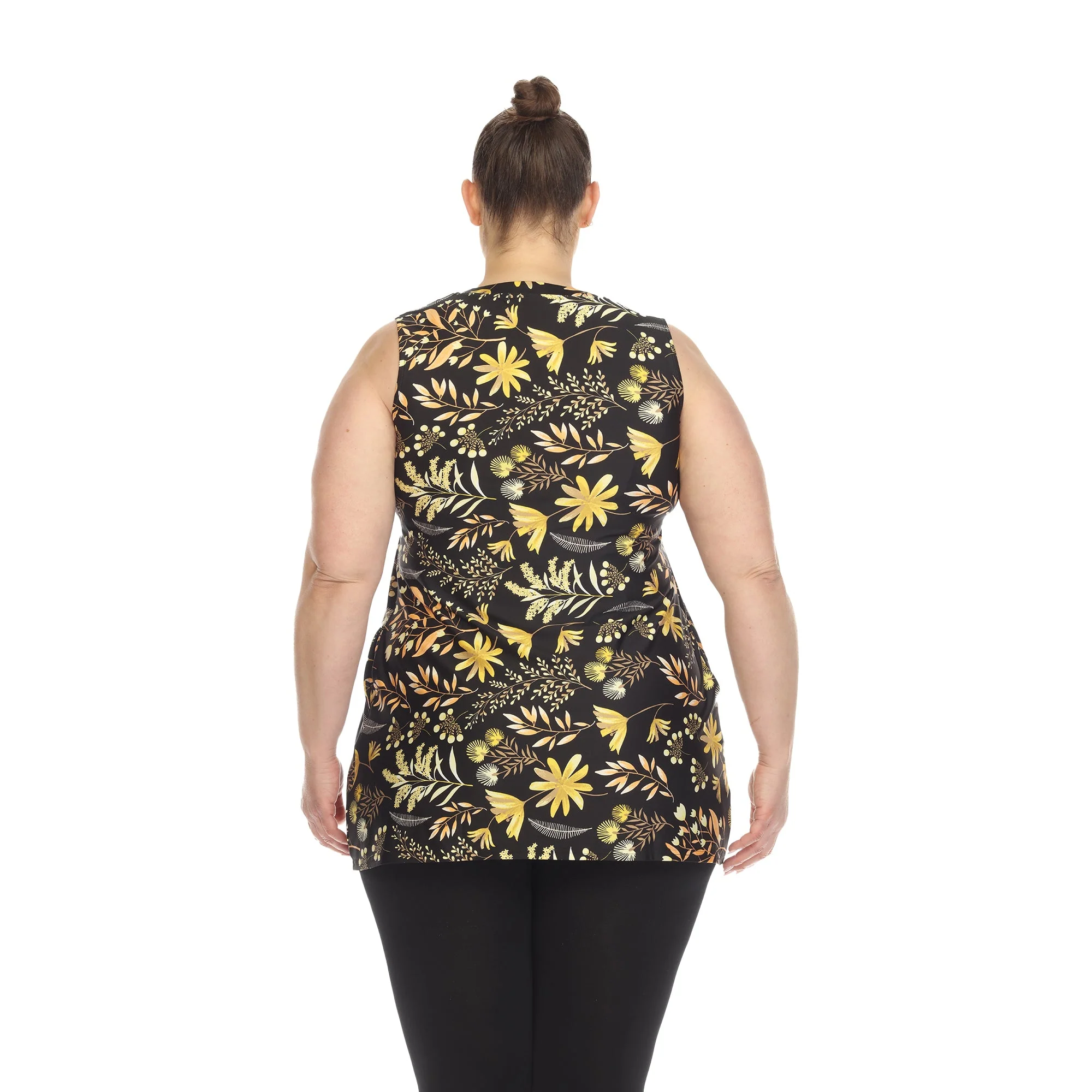 Floral Sleeveless Tunic Top - Plus - Image 23