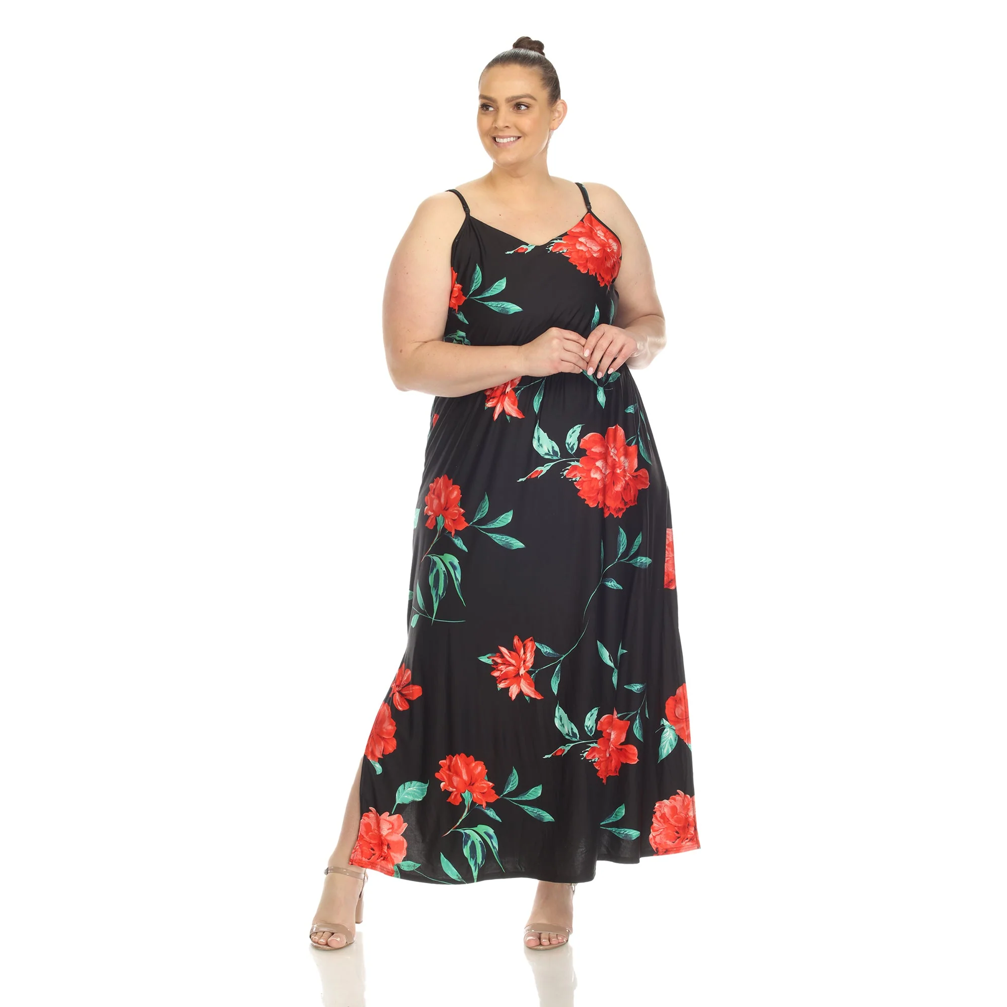 Floral Strap Maxi Dress - Plus - Image 18