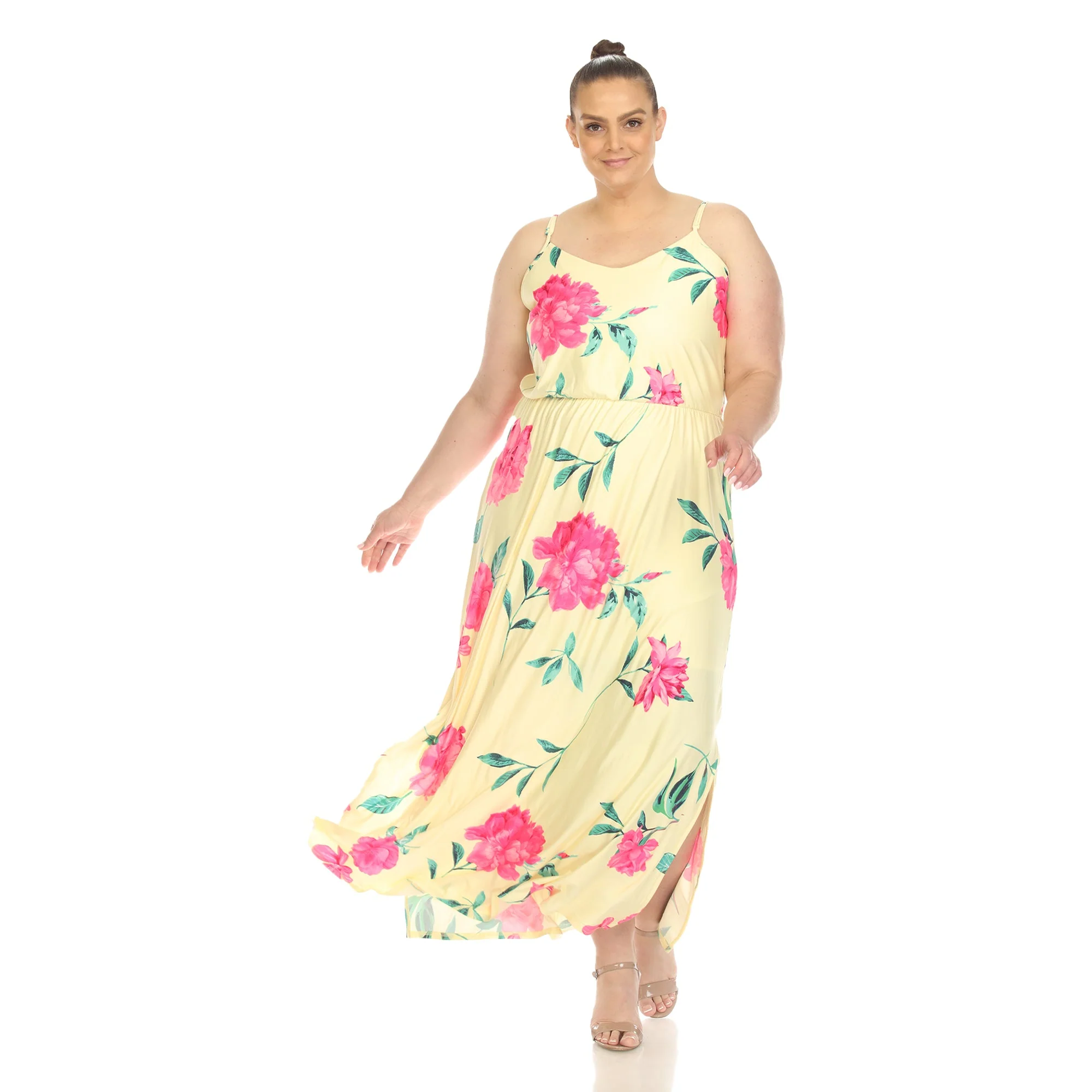 Floral Strap Maxi Dress - Plus - Image 3