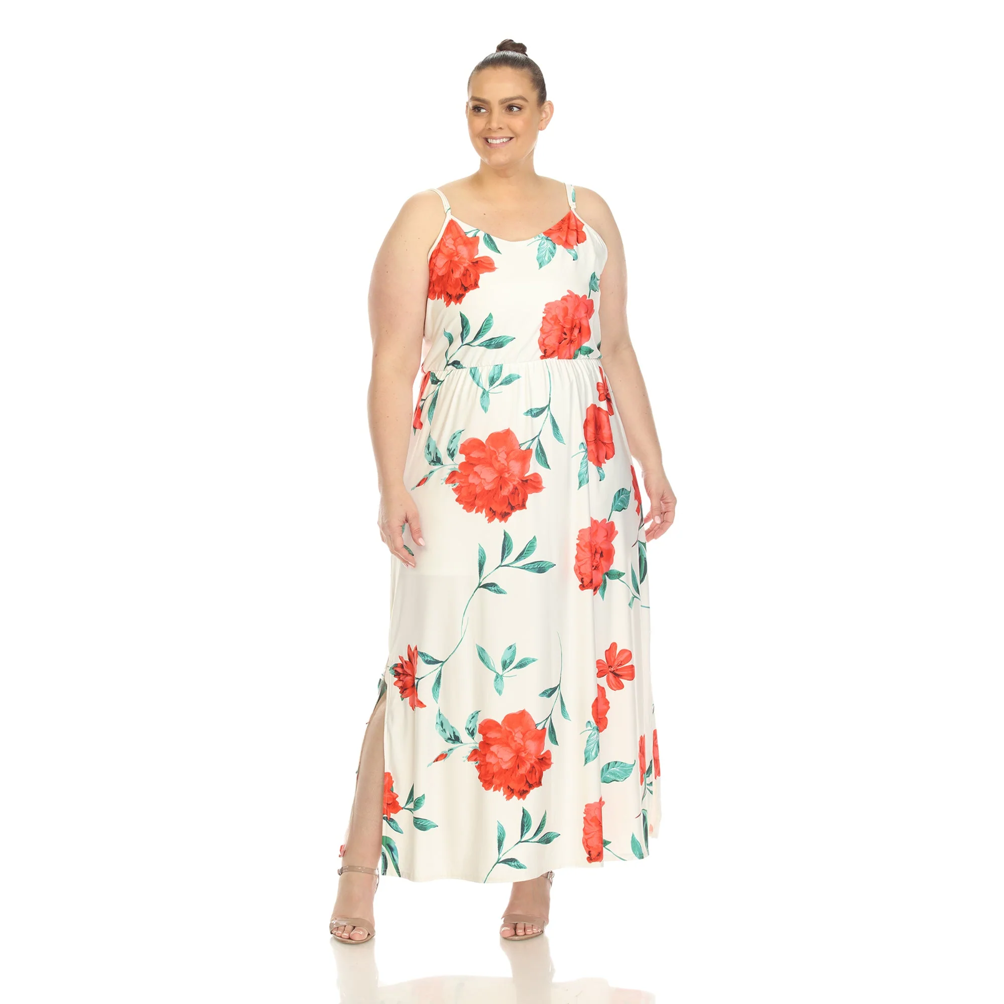 Floral Strap Maxi Dress - Plus - Image 9