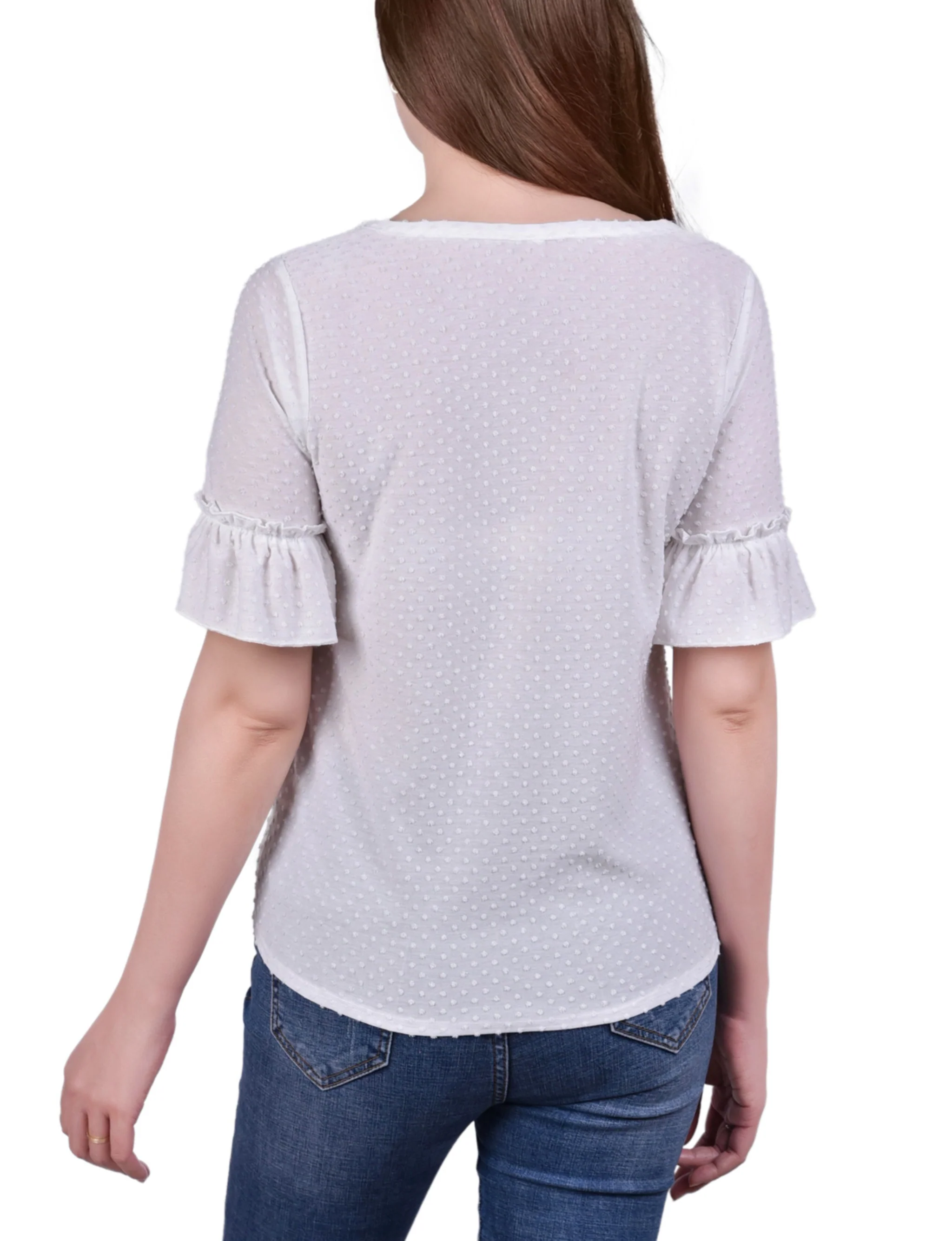 Ivory Bell Sleeve Top - Image 3
