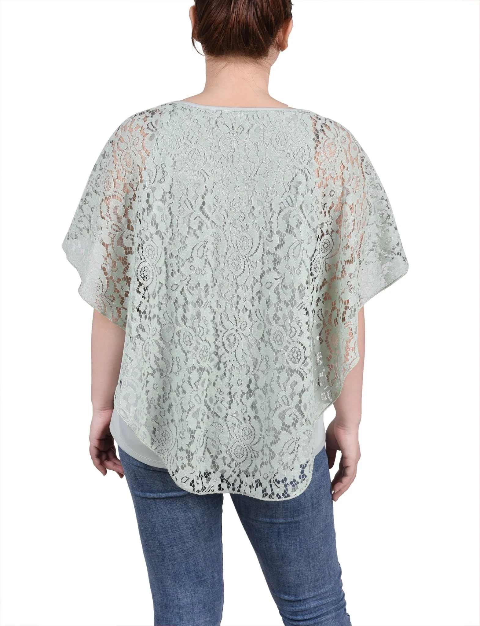 Lace Poncho With Bar - Petite - Image 3