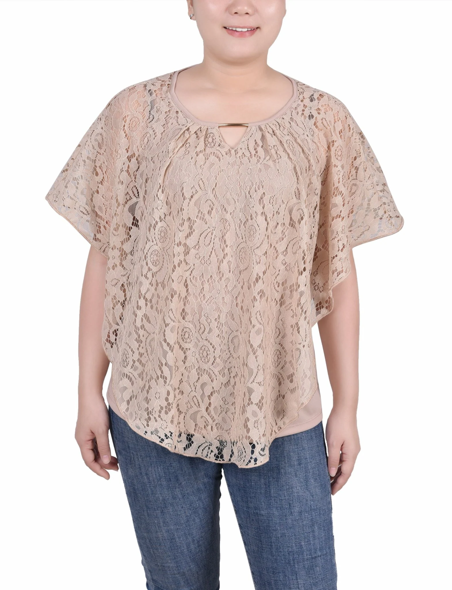Lace Poncho With Bar - Petite - Image 7