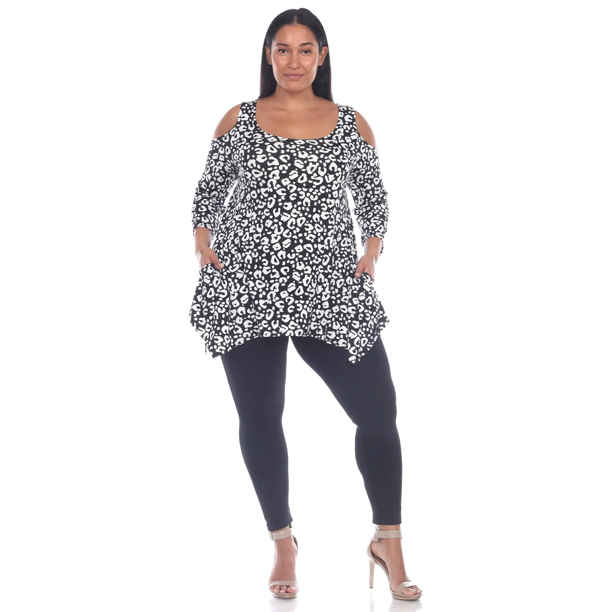 Leopard Cold Shoulder Tunic - Plus - Image 14