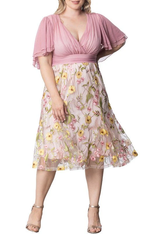 Lillian Embroidered Cocktail Dress - Plus - Image 4