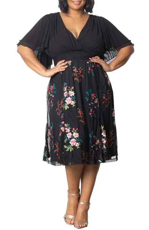 Lillian Embroidered Cocktail Dress - Plus - Image 9