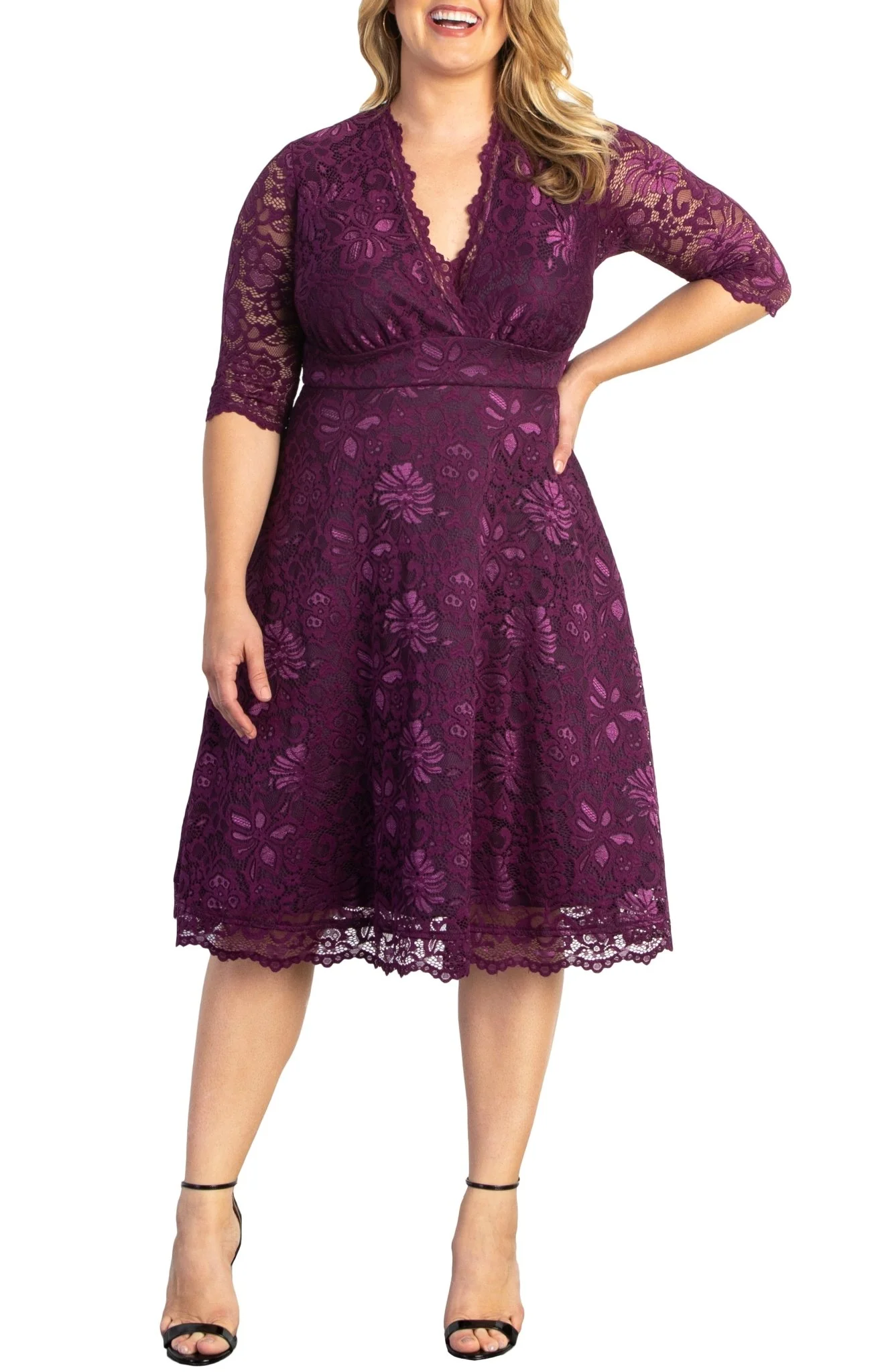 Mademoiselle Lace Cocktail Dress - Plus - Image 10
