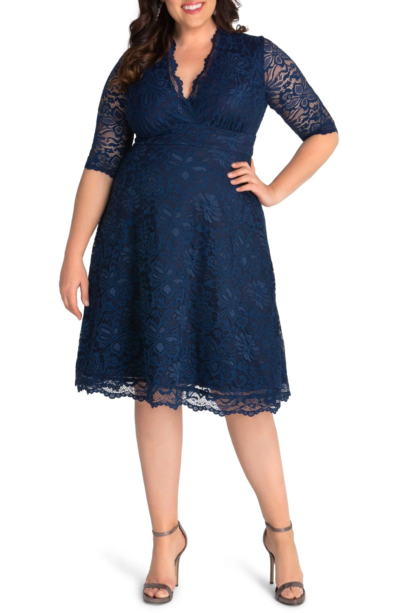 Mademoiselle Lace Cocktail Dress - Plus - Image 13