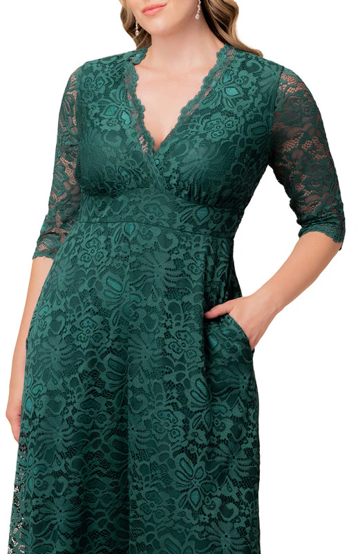 Maria Lace Evening Gown - Plus - Image 15