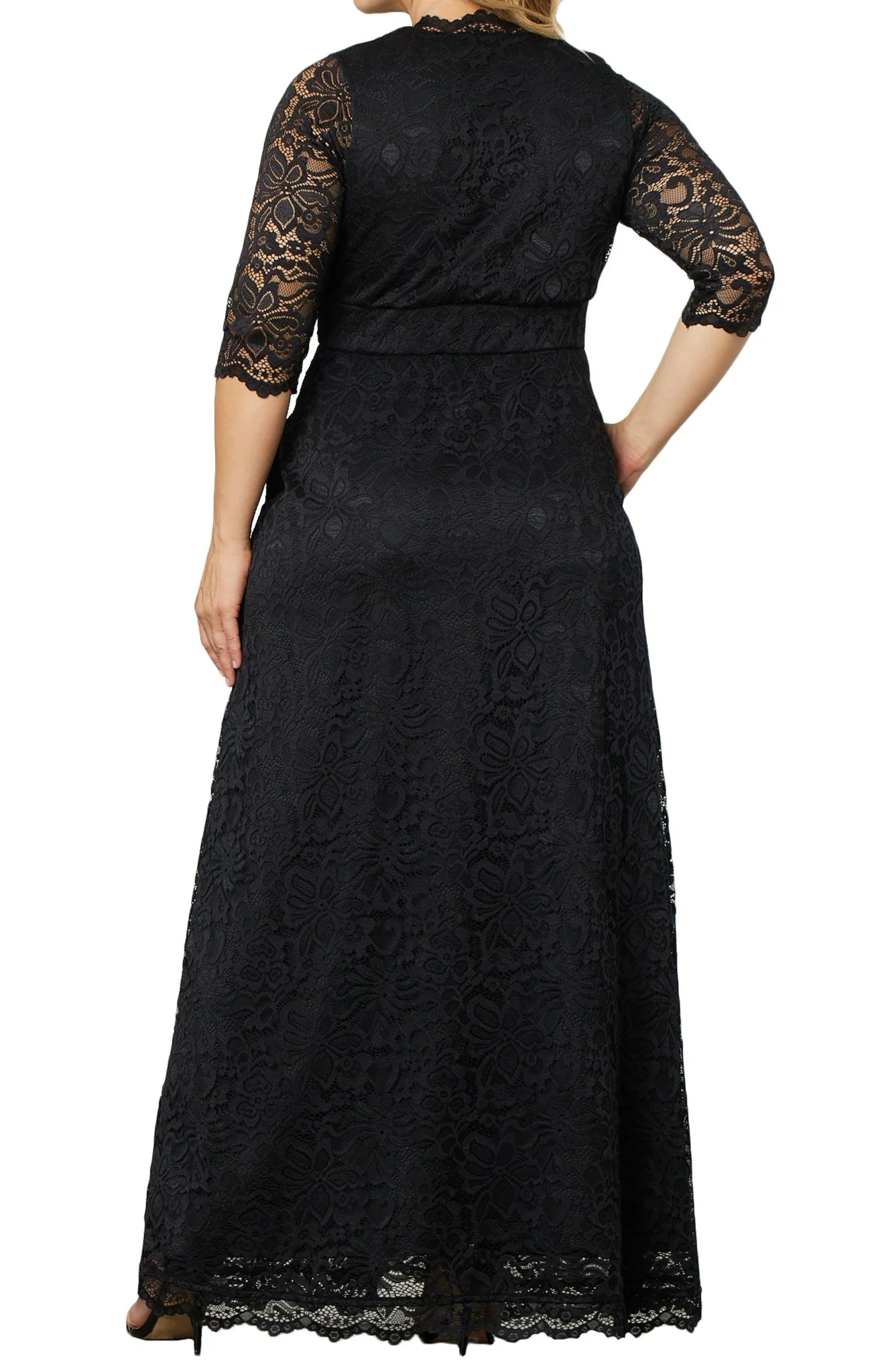 Maria Lace Evening Gown - Plus - Image 6