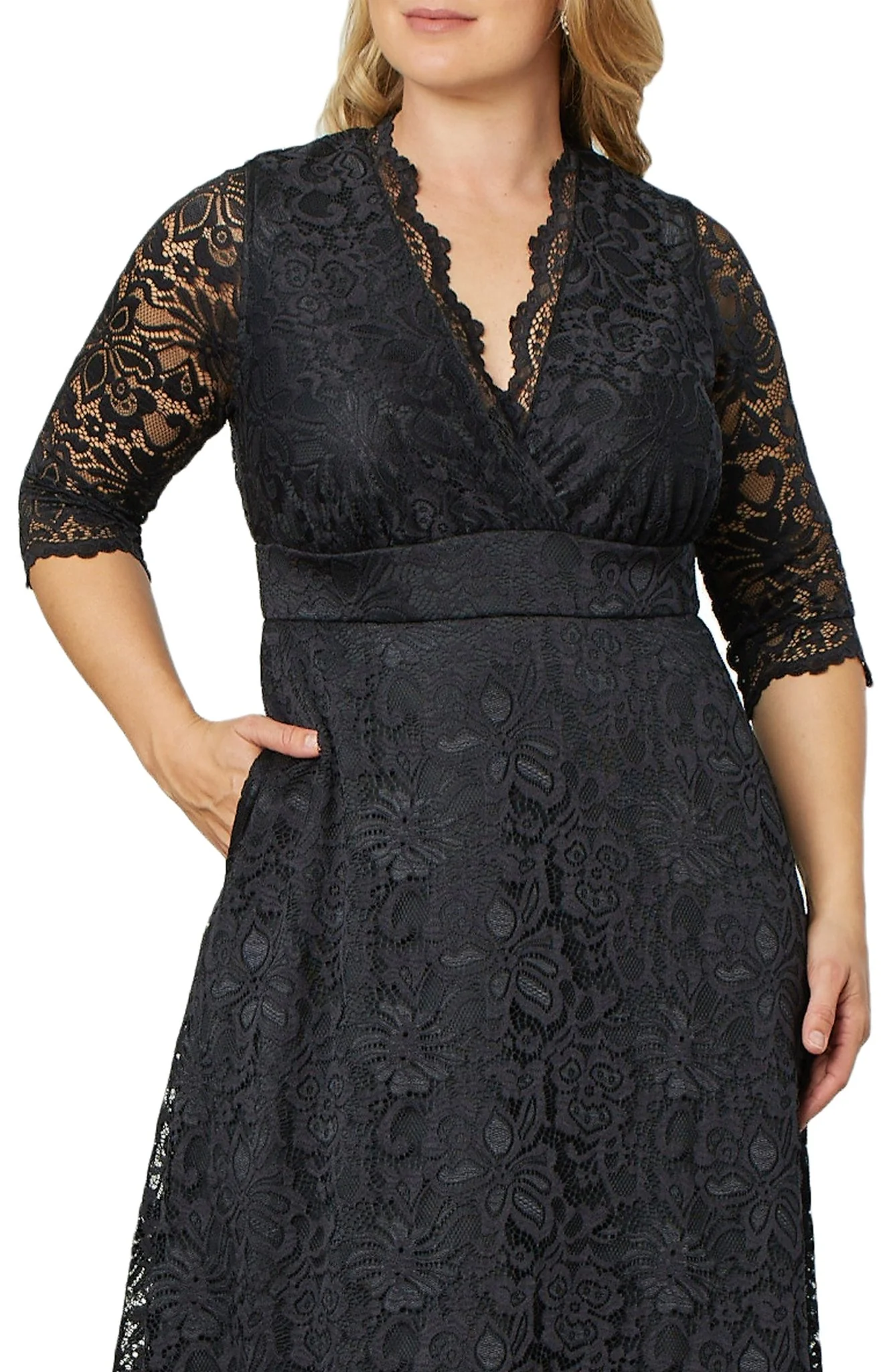 Maria Lace Evening Gown - Plus - Image 7