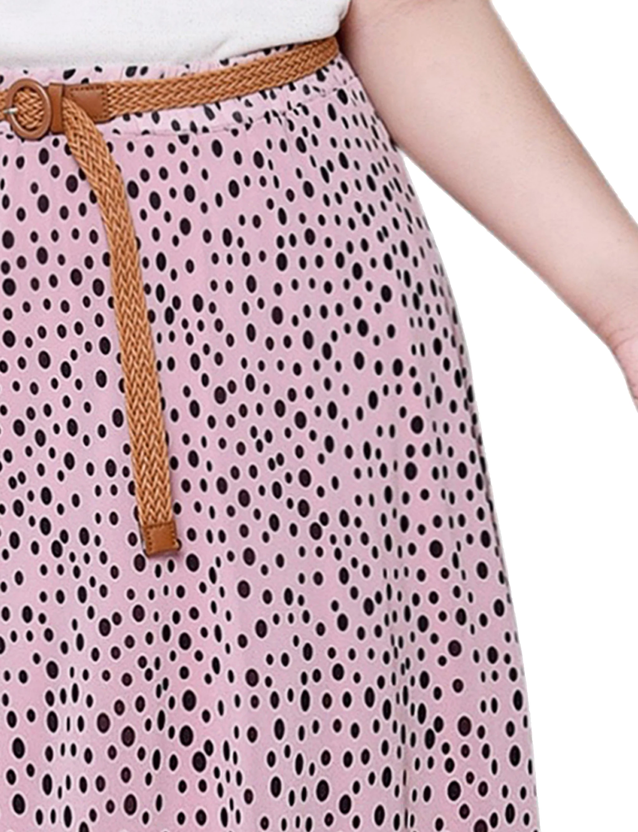 Mellow Rose Icemoon Chiffon Maxi Skirt - Plus - Image 3